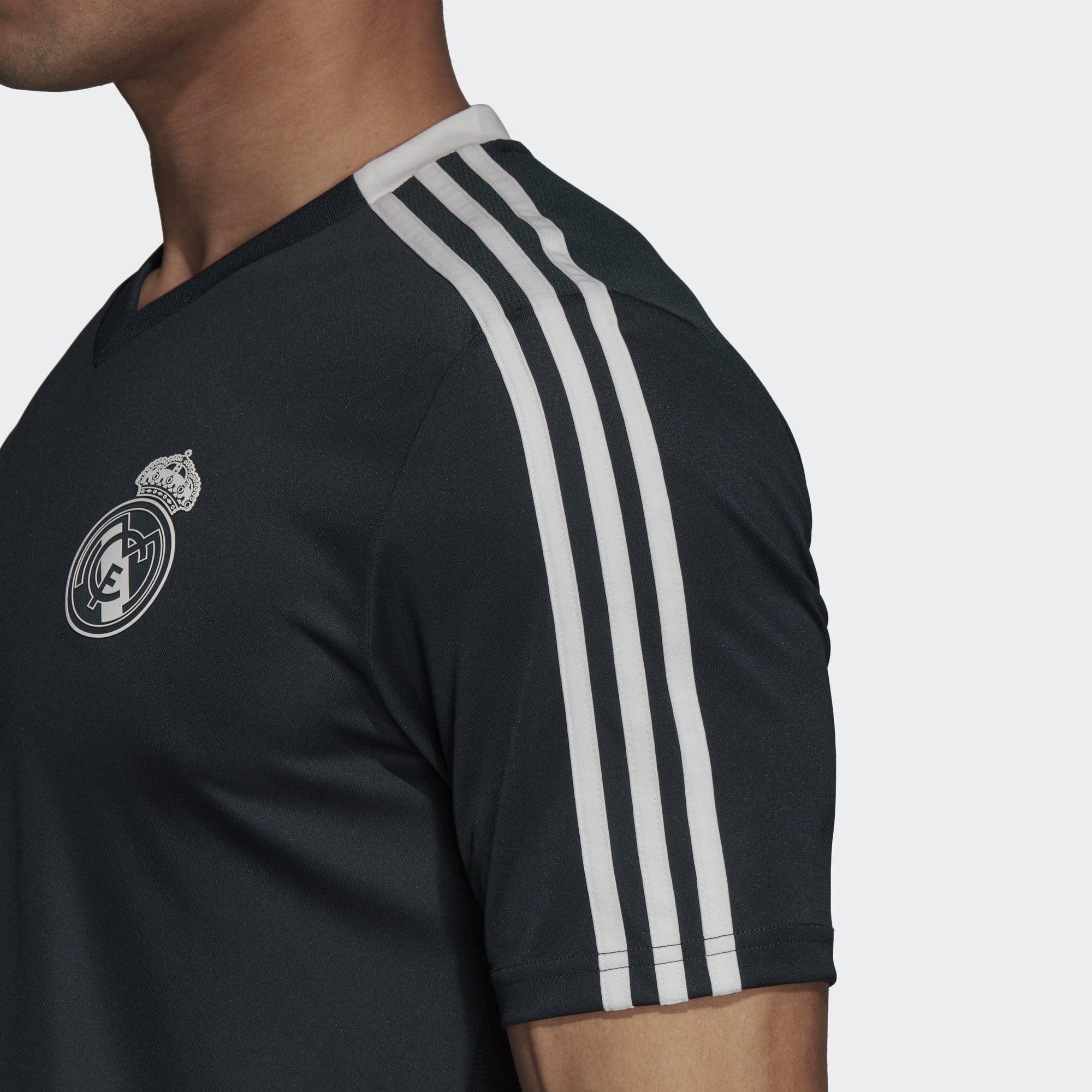 Men's Real Madrid 18/19 Training Jersey - Onix/Black/White