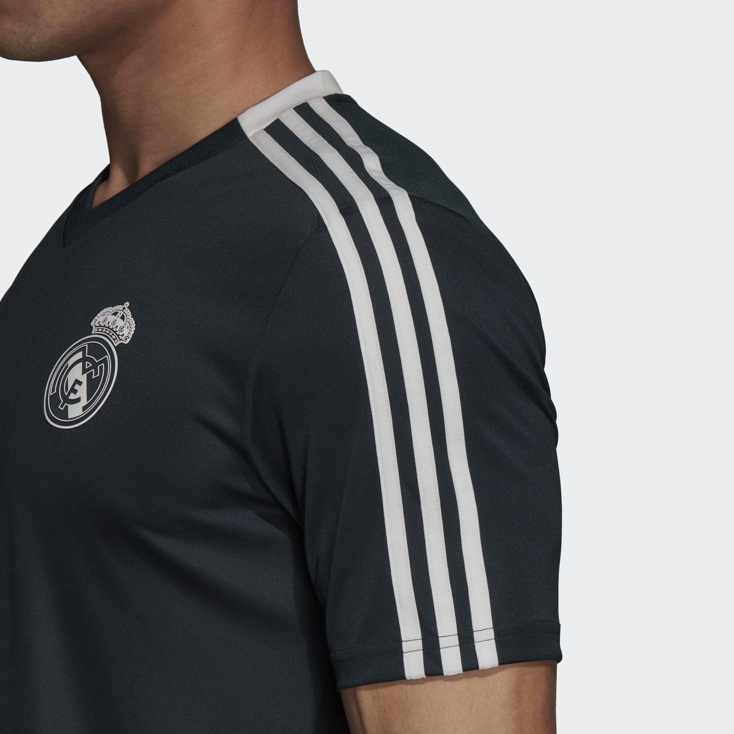 Men's Real Madrid 18/19 Training Jersey - Onix/Black/White