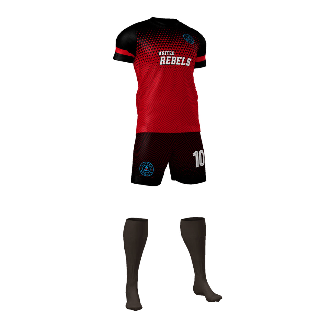 Rebels Red/Black Kit (Boys/Men's) 2021