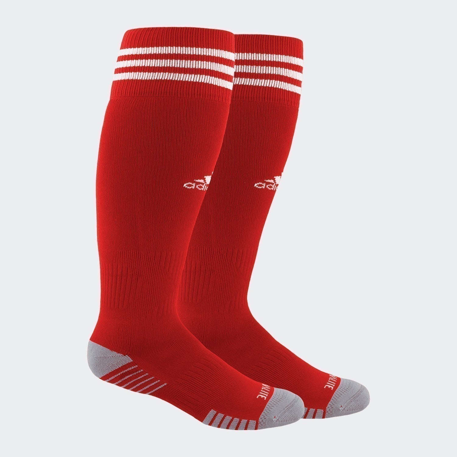 Copa Zone Cushion IV OTC Sock - Power Red/White - 5147294C-ADIDAS by Adidas | Available at Niky's Sports