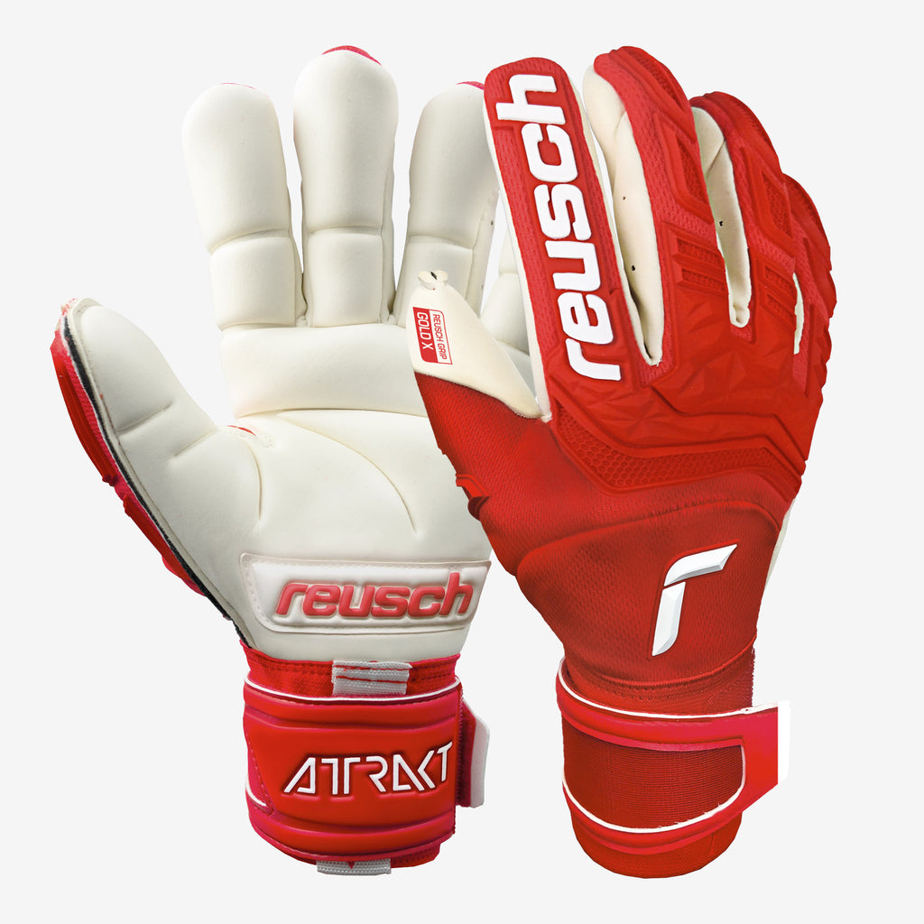 ATTRAKT FREEGEL GOLD X FINGER SUPPORT GOALKEEPER GLOVE - 5170960-REUSCH by Reusch | Available at Niky's Sports