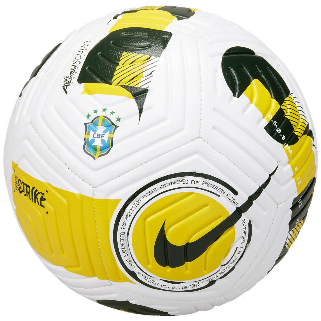 Nike CBF Brazil Strike Soccer Ball - DH7423-100-NIKE by Nike | Available at Niky&#39;s Sports