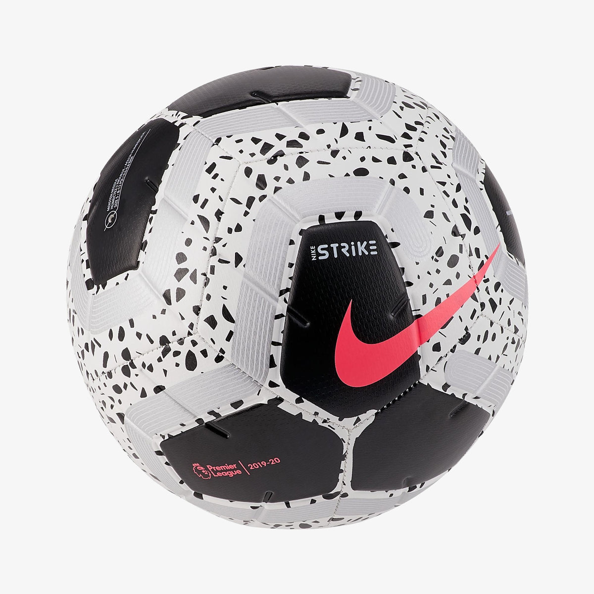 Premier League Strike Soccer Ball - White/Black/Racer Pink
