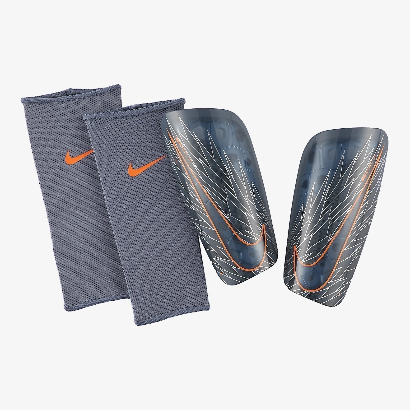Mercurial Lite Soccer Shin Guards Armory Blue Hyper Crimson Armory B