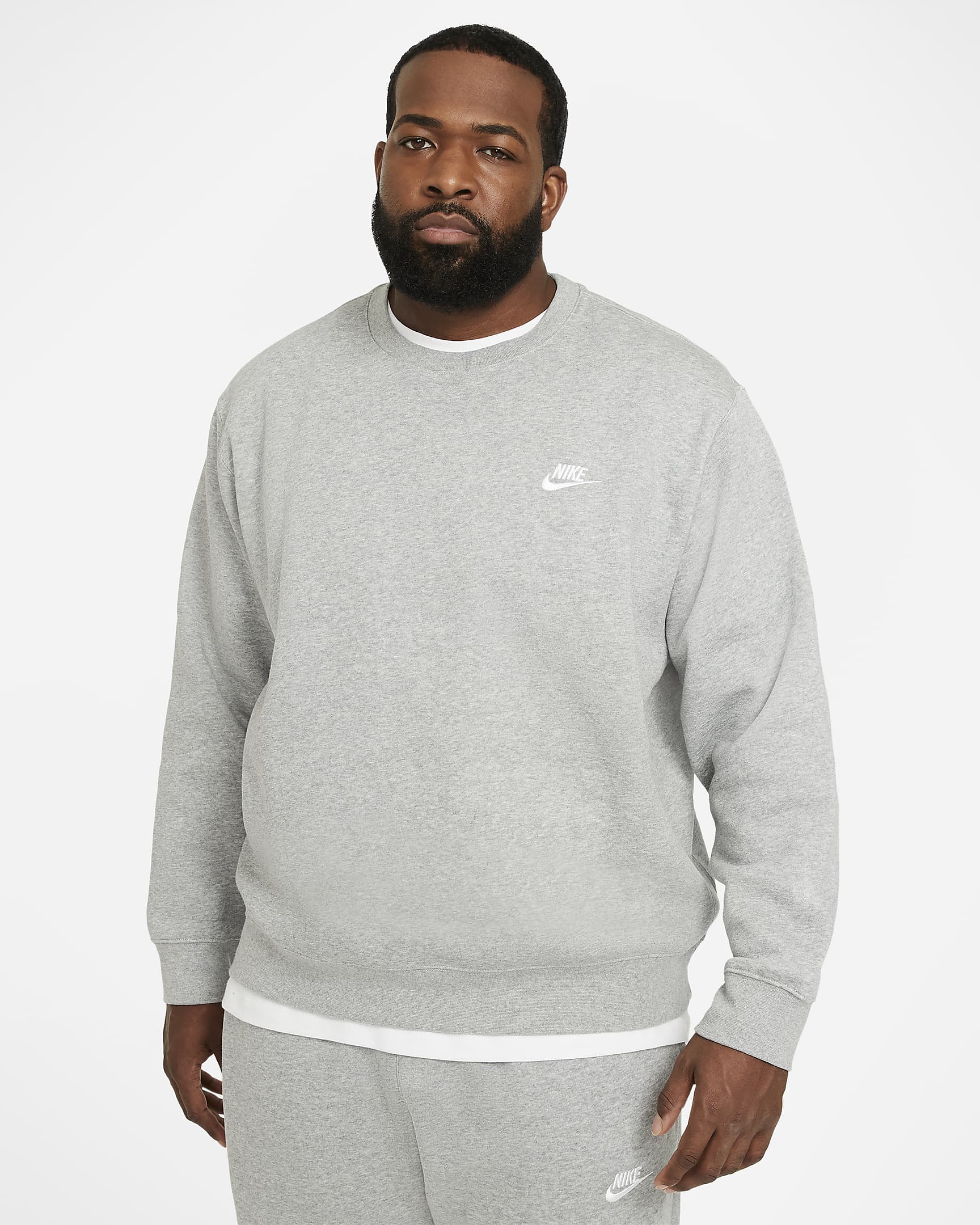Nike Men's NSW Club Crew Grey