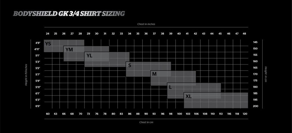Men's Bodyshield Goalkeeper 3/4 Undershirt - BSGKTOPBK-STORELLI by Storelli | Available at Niky's Sports