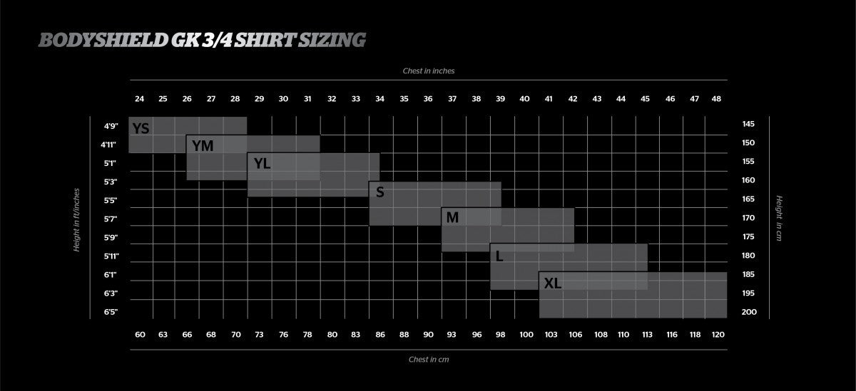 Men's Bodyshield Goalkeeper 3/4 Undershirt - BSGKTOPBK-STORELLI by Storelli | Available at Niky's Sports