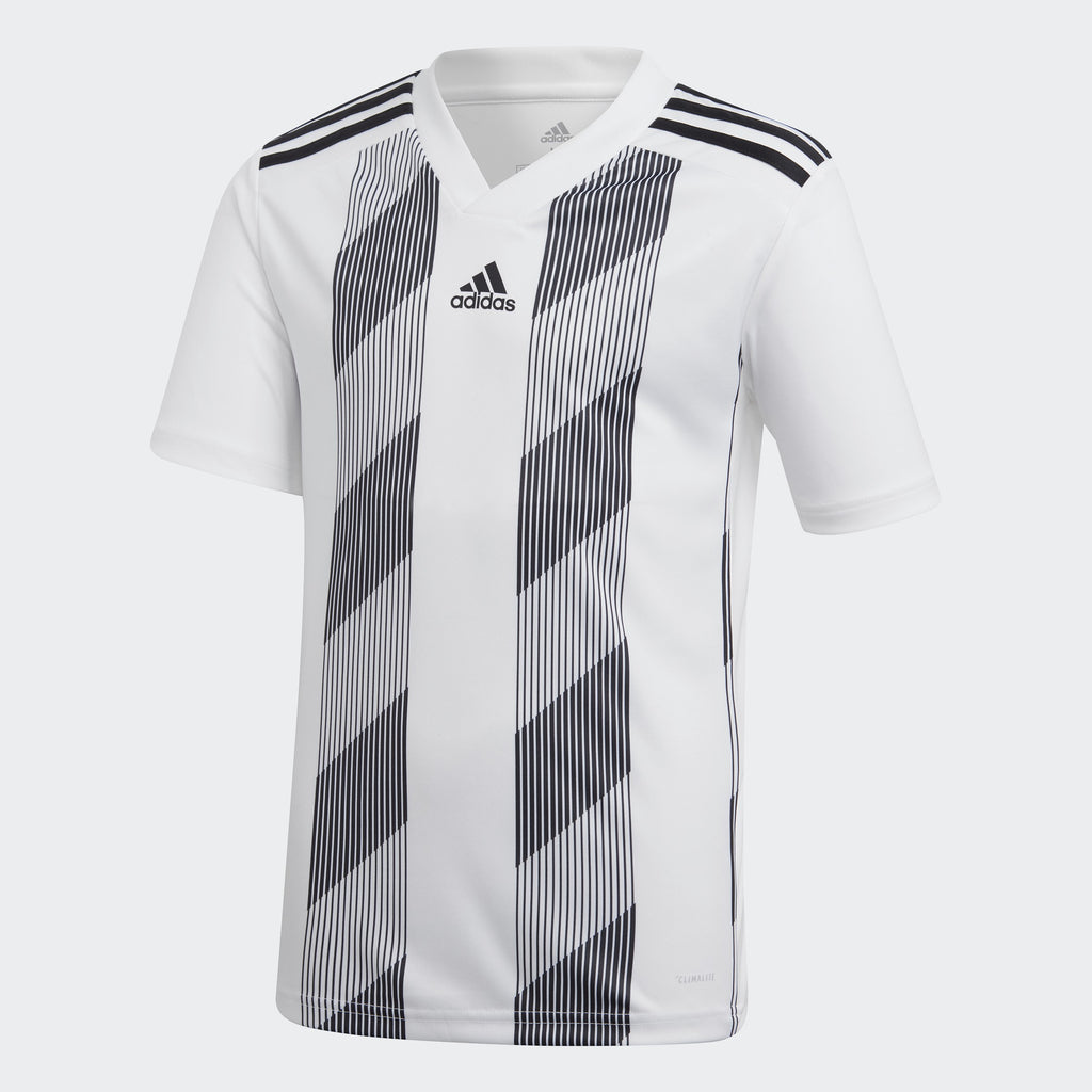 Youth Striped 19 Jersey-White / Black - DU4398-ADIDAS by Adidas | Available at Niky's Sports