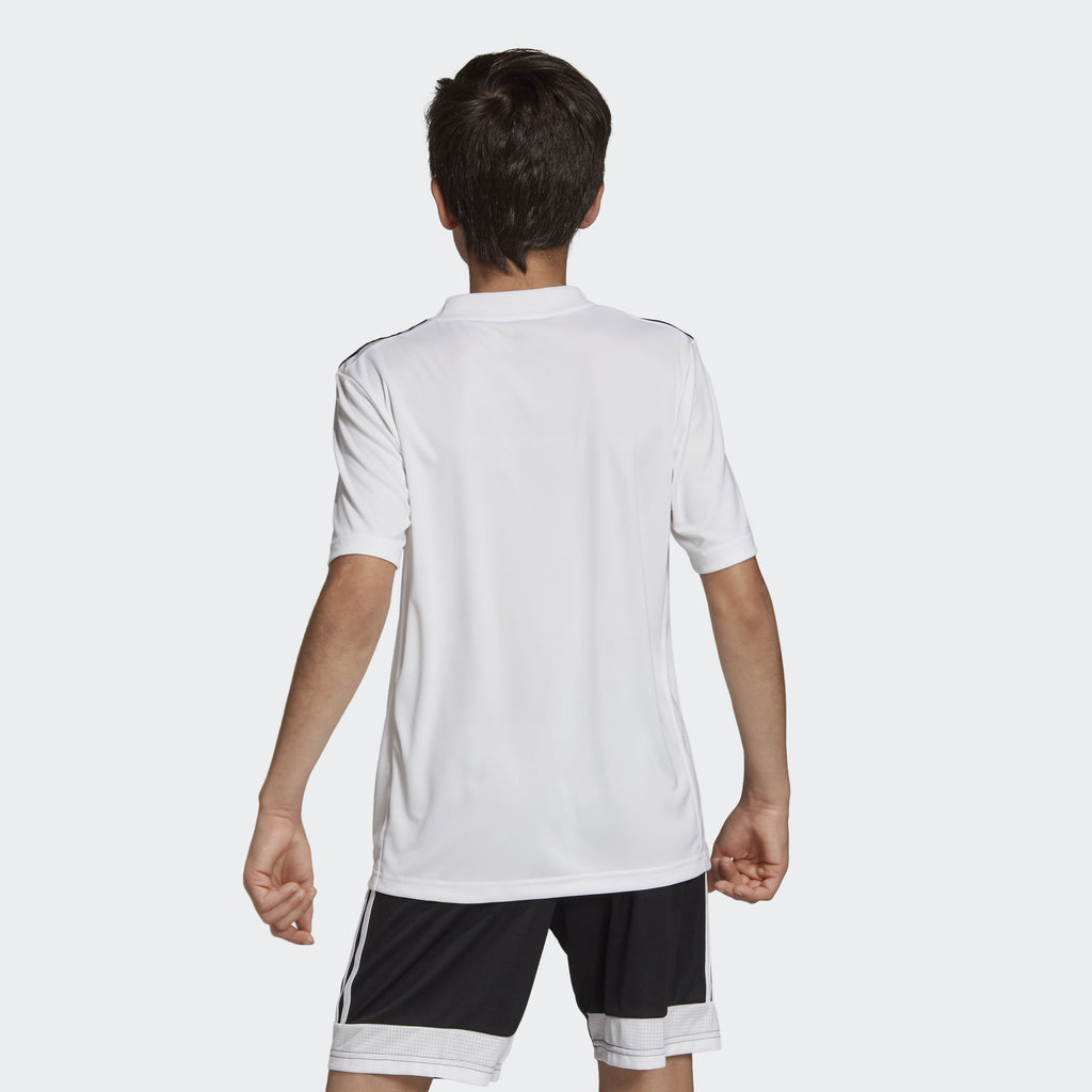 Youth Striped 19 Jersey-White / Black - DU4398-ADIDAS by Adidas | Available at Niky's Sports