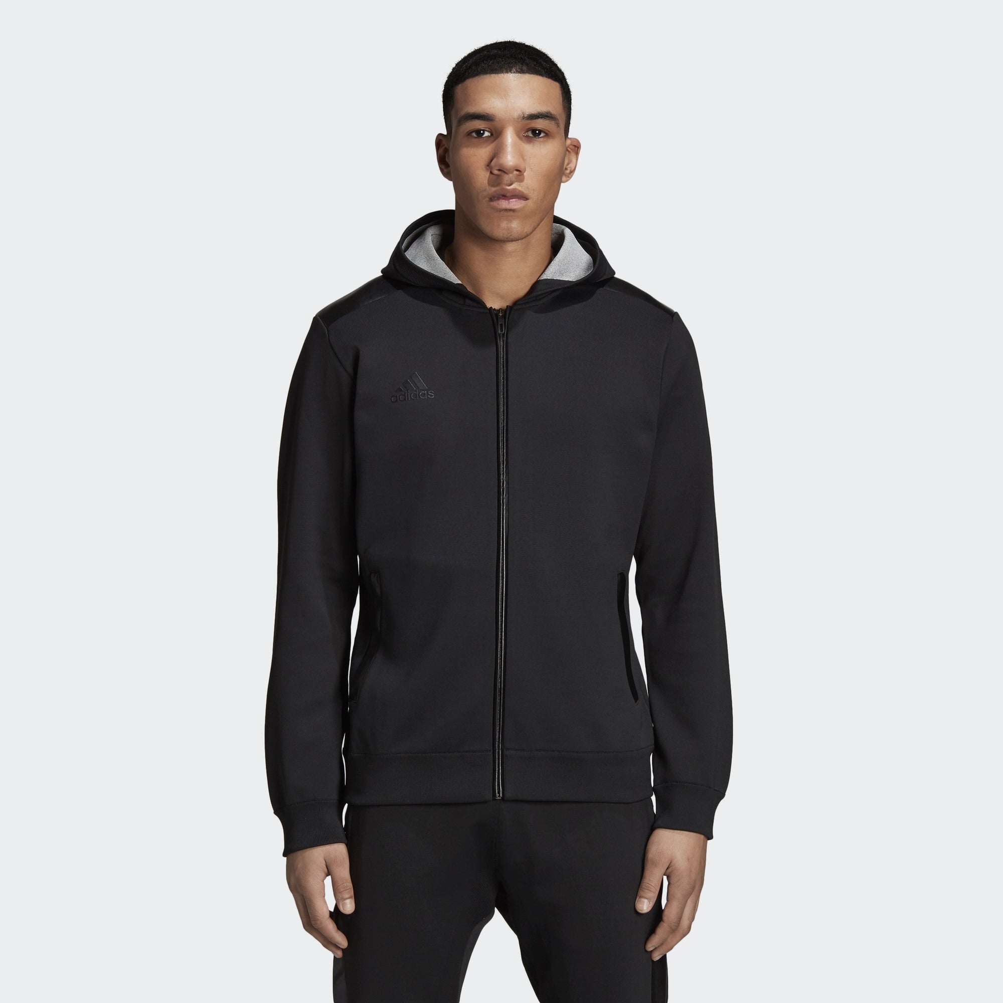 Pogba Tango Hoodie Black Men's - CG1848-ADIDAS by Adidas | Available at Niky's Sports