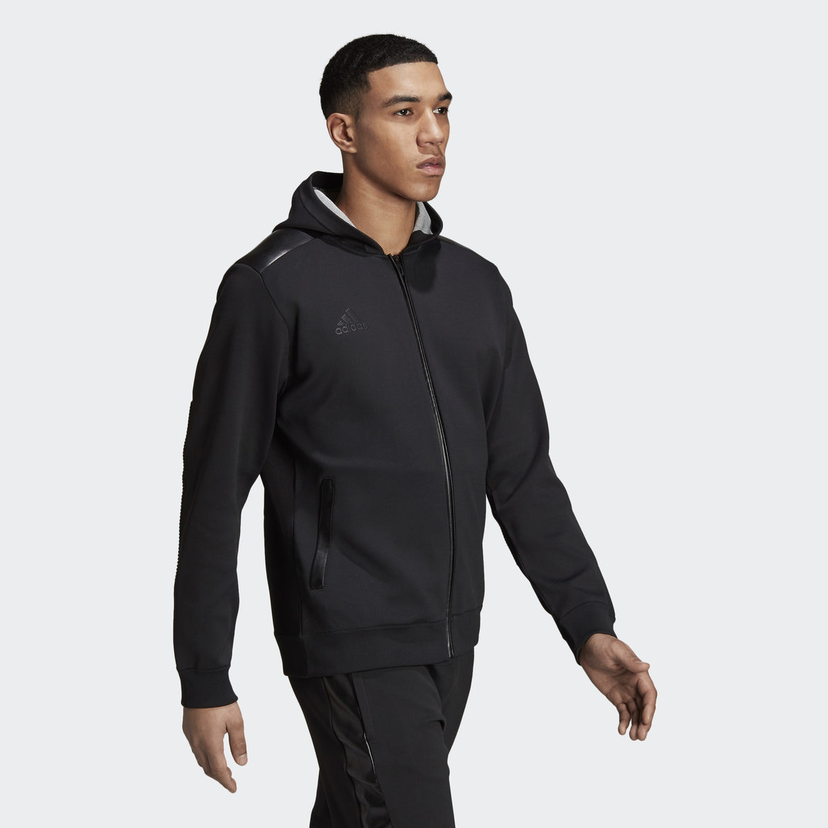 Pogba Tango Hoodie Black Men's - CG1848-ADIDAS by Adidas | Available at Niky's Sports