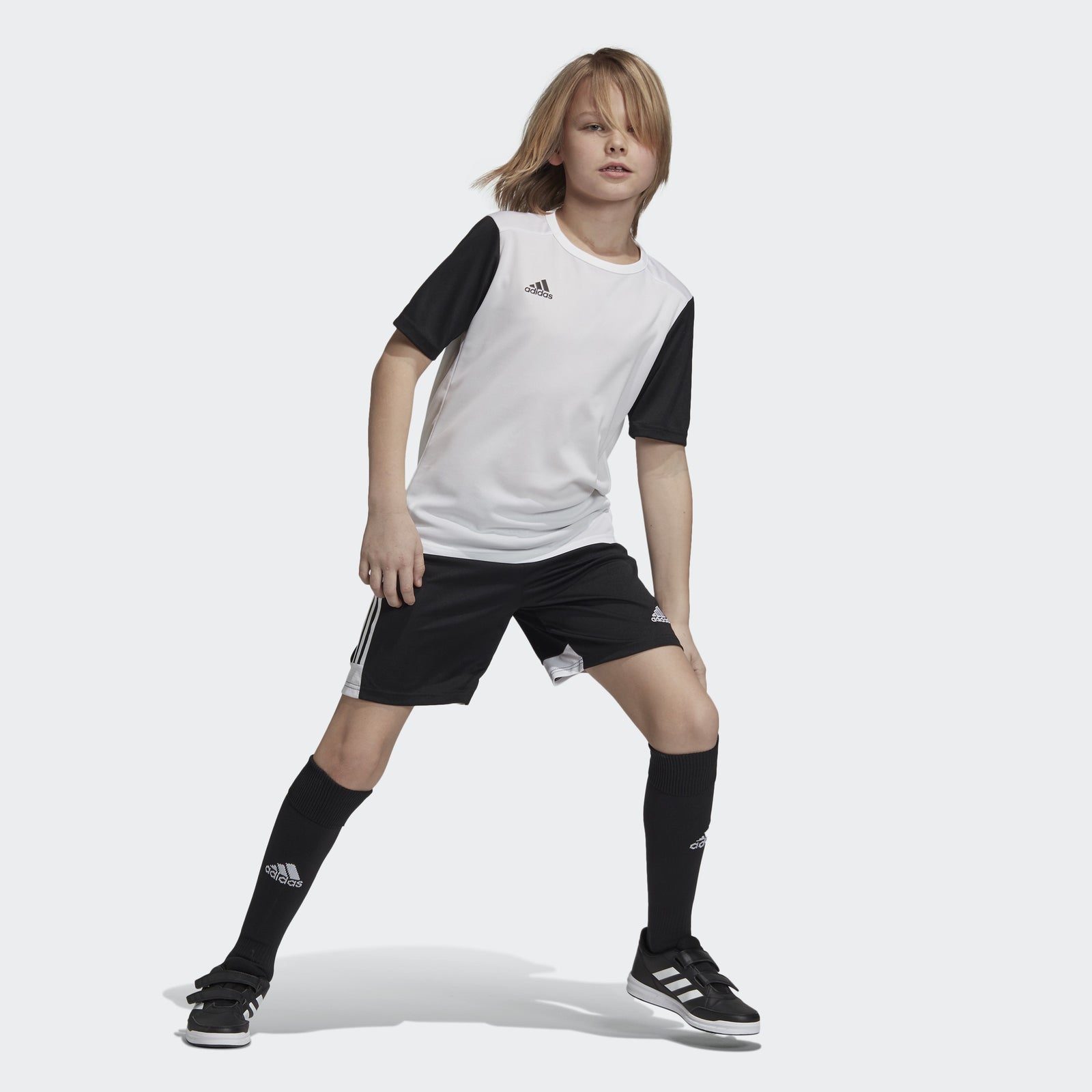 adidas Kid's Tastigo 19 Shorts - Black/White - DP3173-ADIDAS by Adidas | Available at Niky's Sports