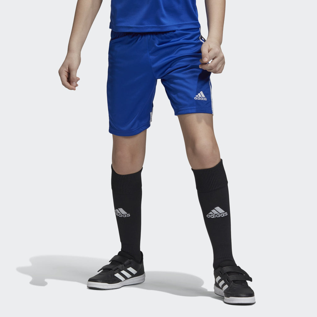 Kid's Tastigo 19 Shorts - Bold Blue/White - DP3686-ADIDAS by Adidas | Available at Niky's Sports