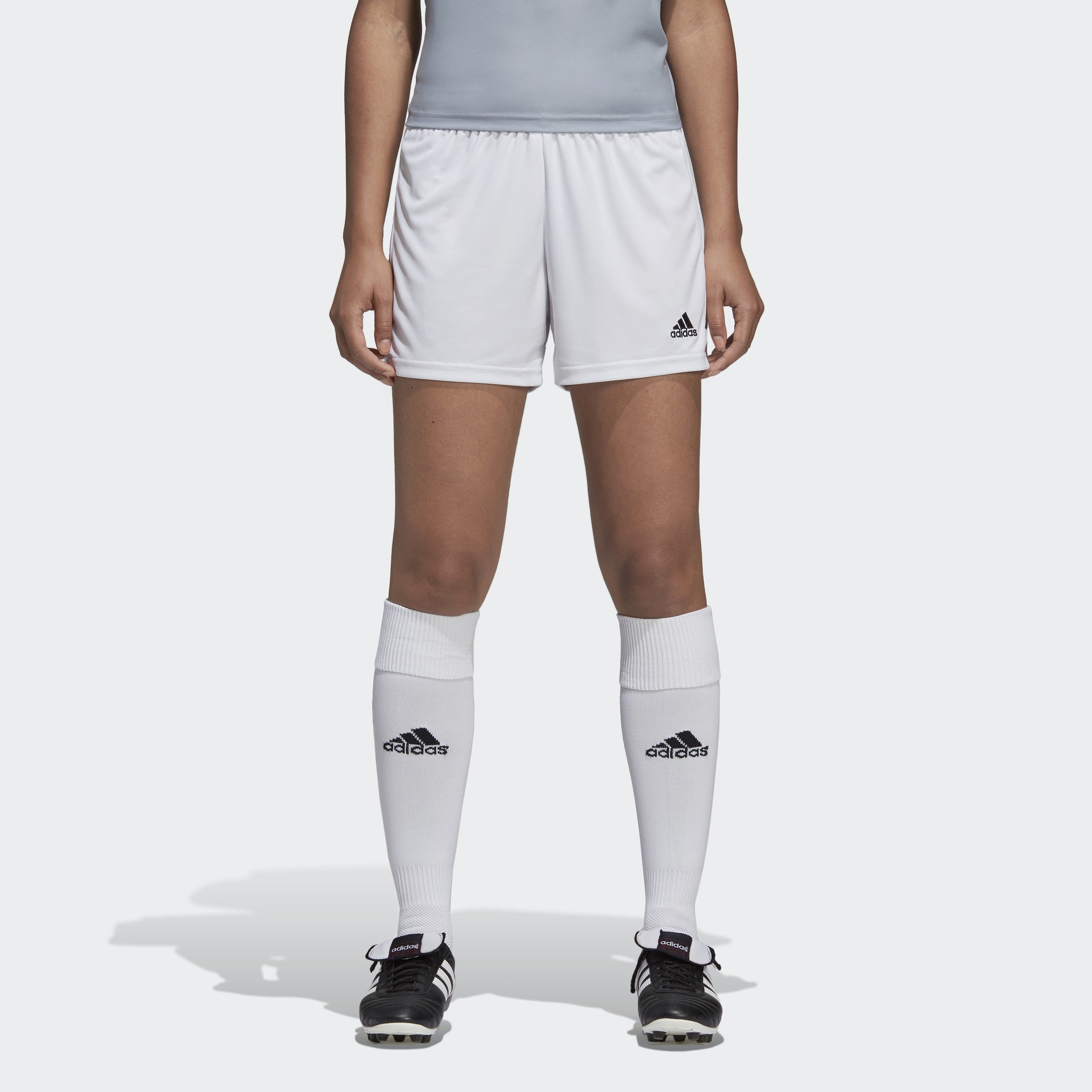 adidas Tastigo Women's 19 Soccer Shorts-White - DW9147-ADIDAS by Adidas | Available at Niky's Sports