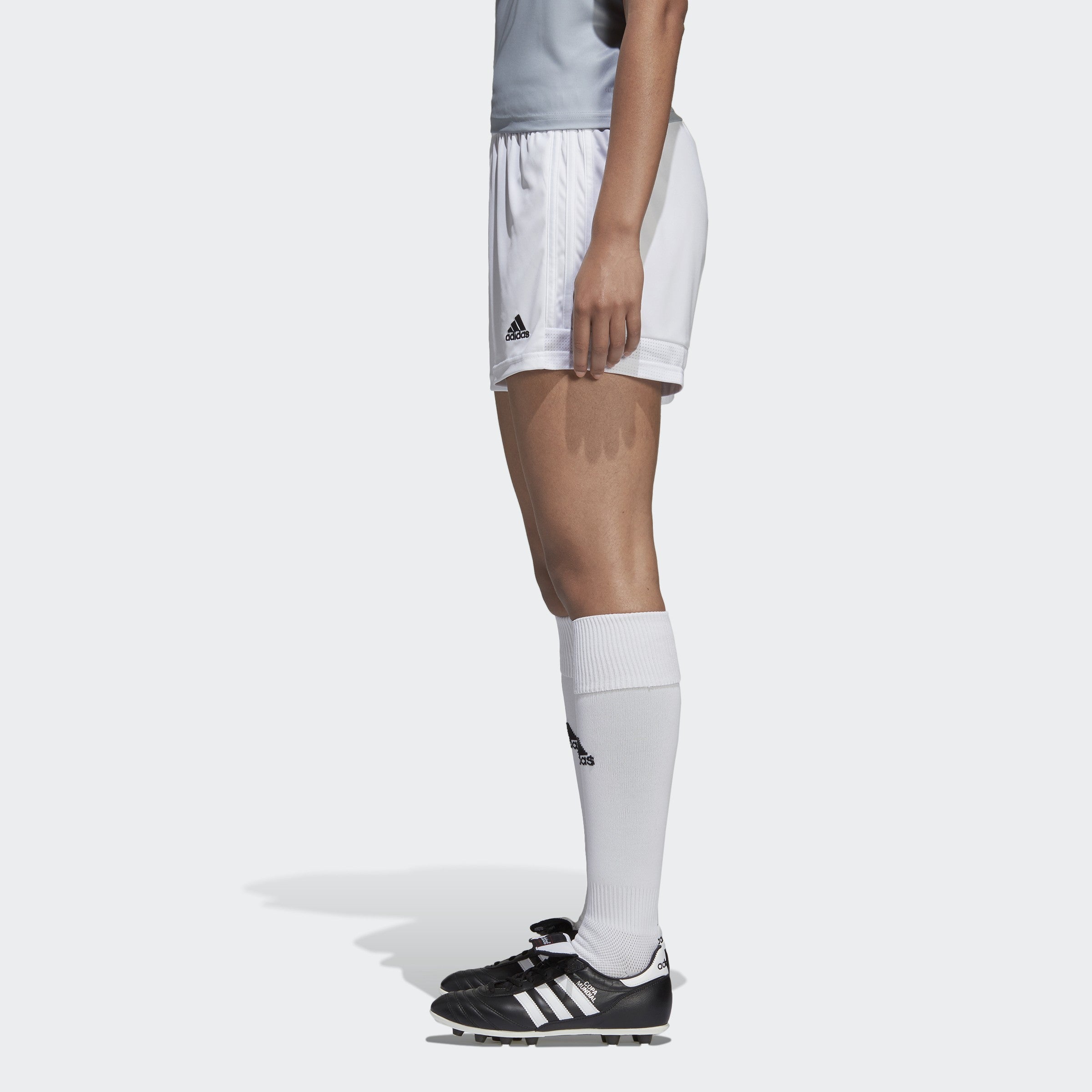 adidas Tastigo Women's 19 Soccer Shorts-White - DW9147-ADIDAS by Adidas | Available at Niky's Sports