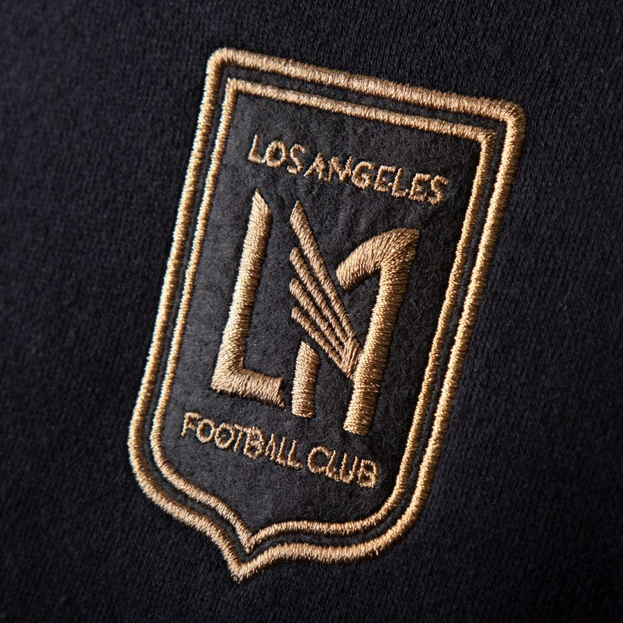 Women's LAFC Funnel Neck Pullover Hoodie - Black