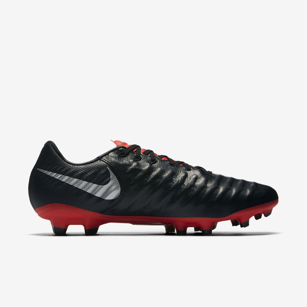 Men's Tiempo Legend VII Pro FG Soccer Cleats - Black/Light Crimson/Silver
