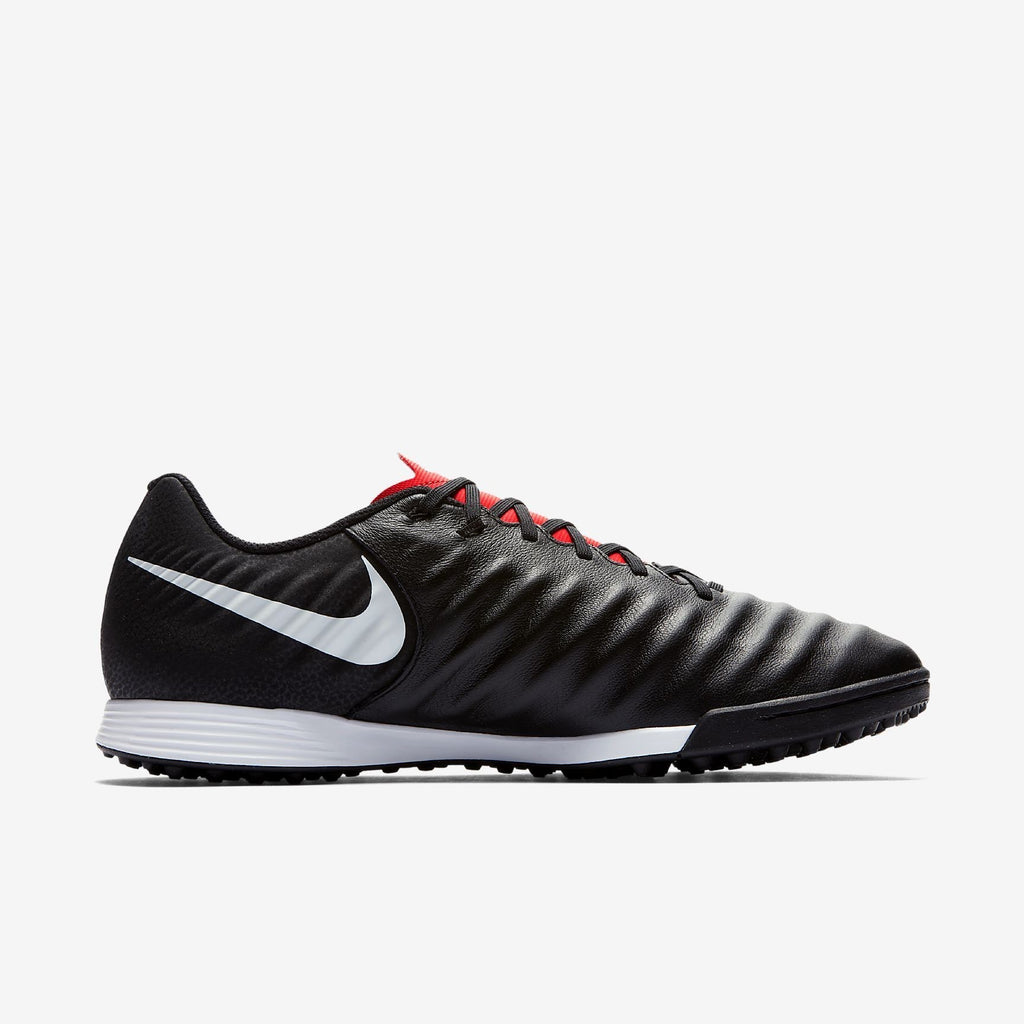 Men's TiempoX Legend VII Academy TF Soccer Cleats - Black/Light Crimson/Pure Platinum - AH7243-006-NIKE by Nike | Available at Niky's Sports