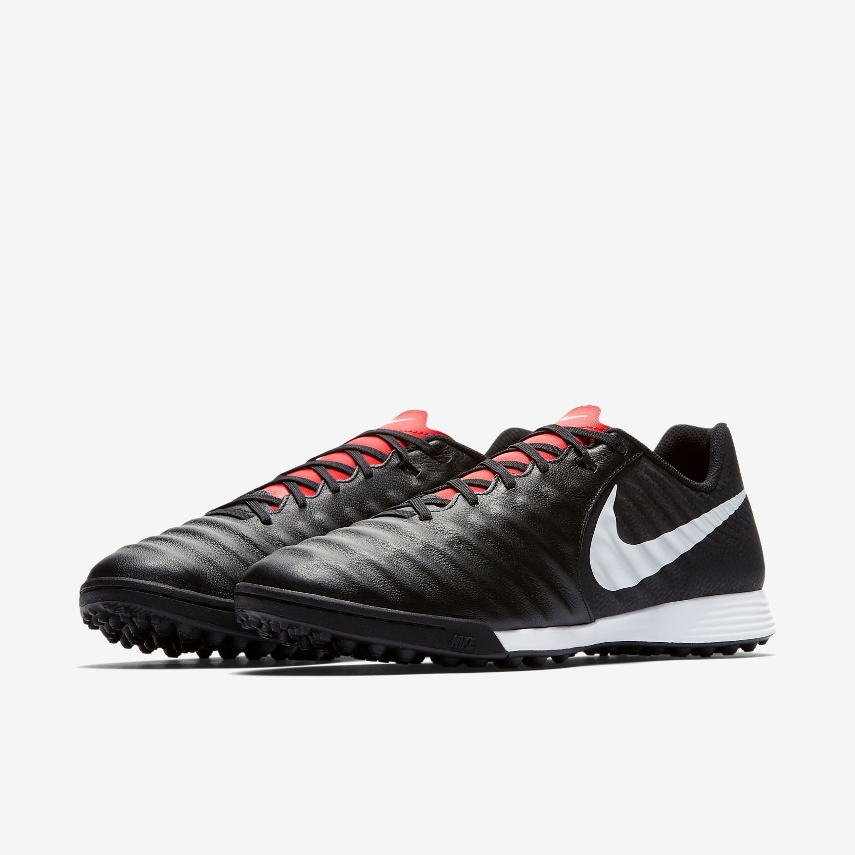 Men's TiempoX Legend VII Academy TF Soccer Cleats - Black/Light Crimson/Pure Platinum - AH7243-006-NIKE by Nike | Available at Niky's Sports
