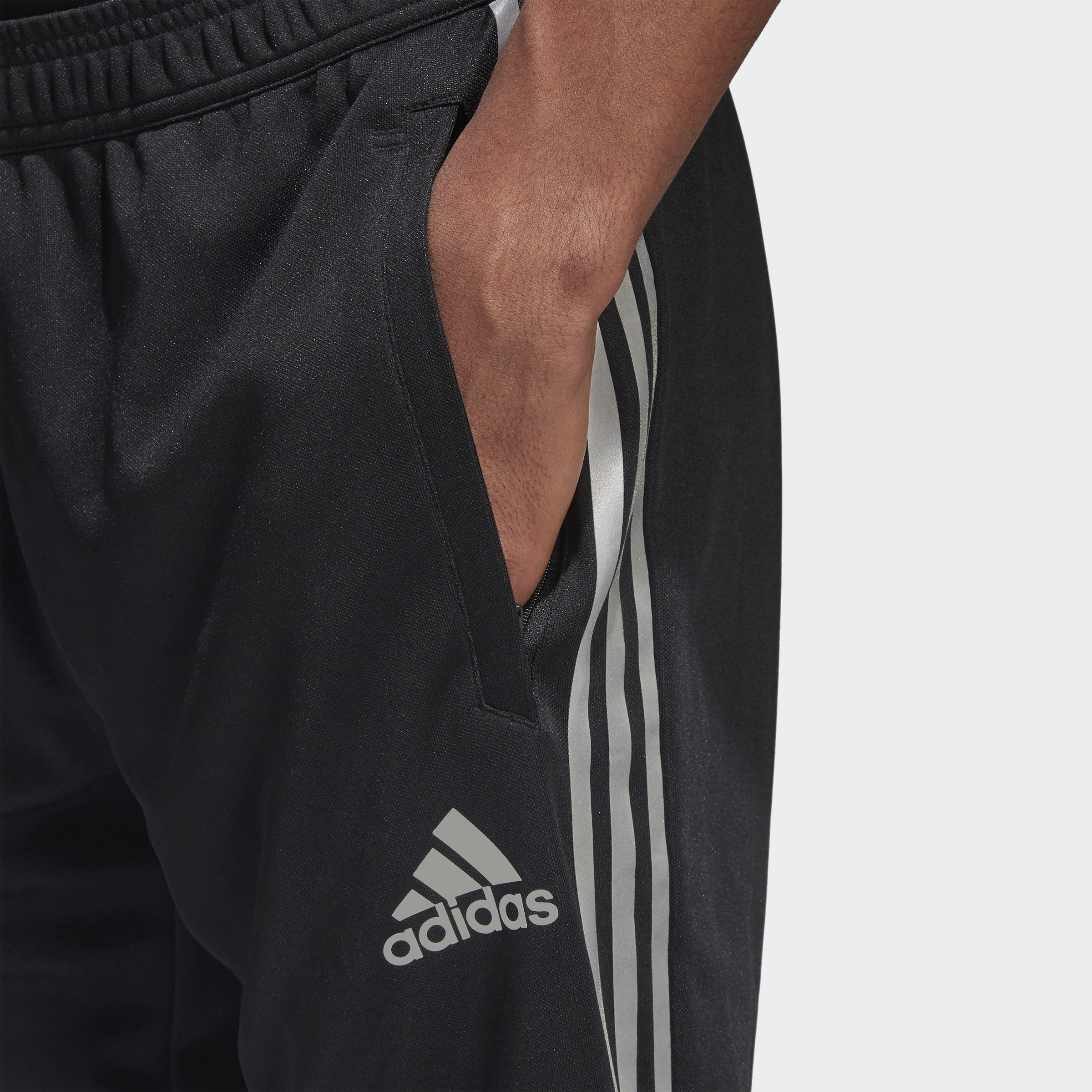 Men's Tiro 17 Training Pants - Black/Silver - DM2798-ADIDAS by Adidas | Available at Niky's Sports