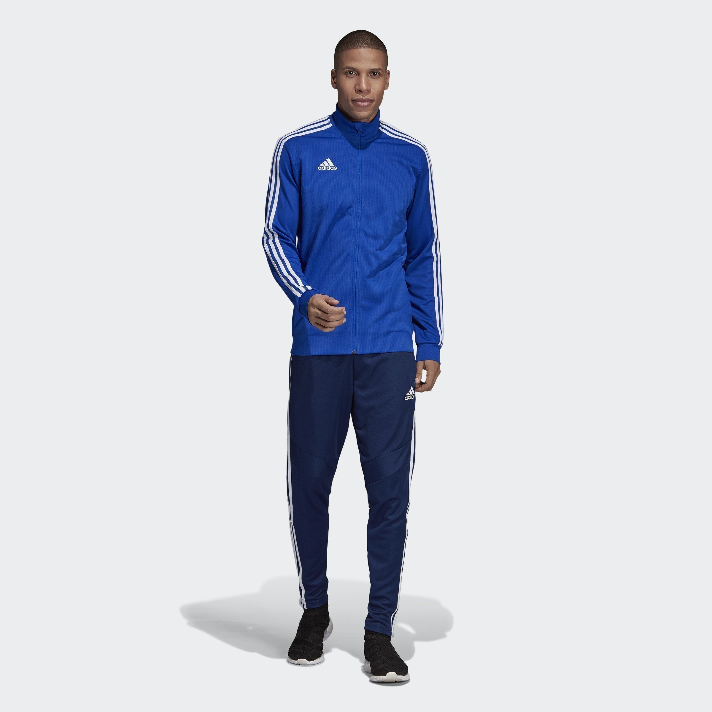 Men's Tiro 19 Training Jacket - Bold Blue/Dark Blue/White - DT5271-ADIDAS by Adidas | Available at Niky's Sports
