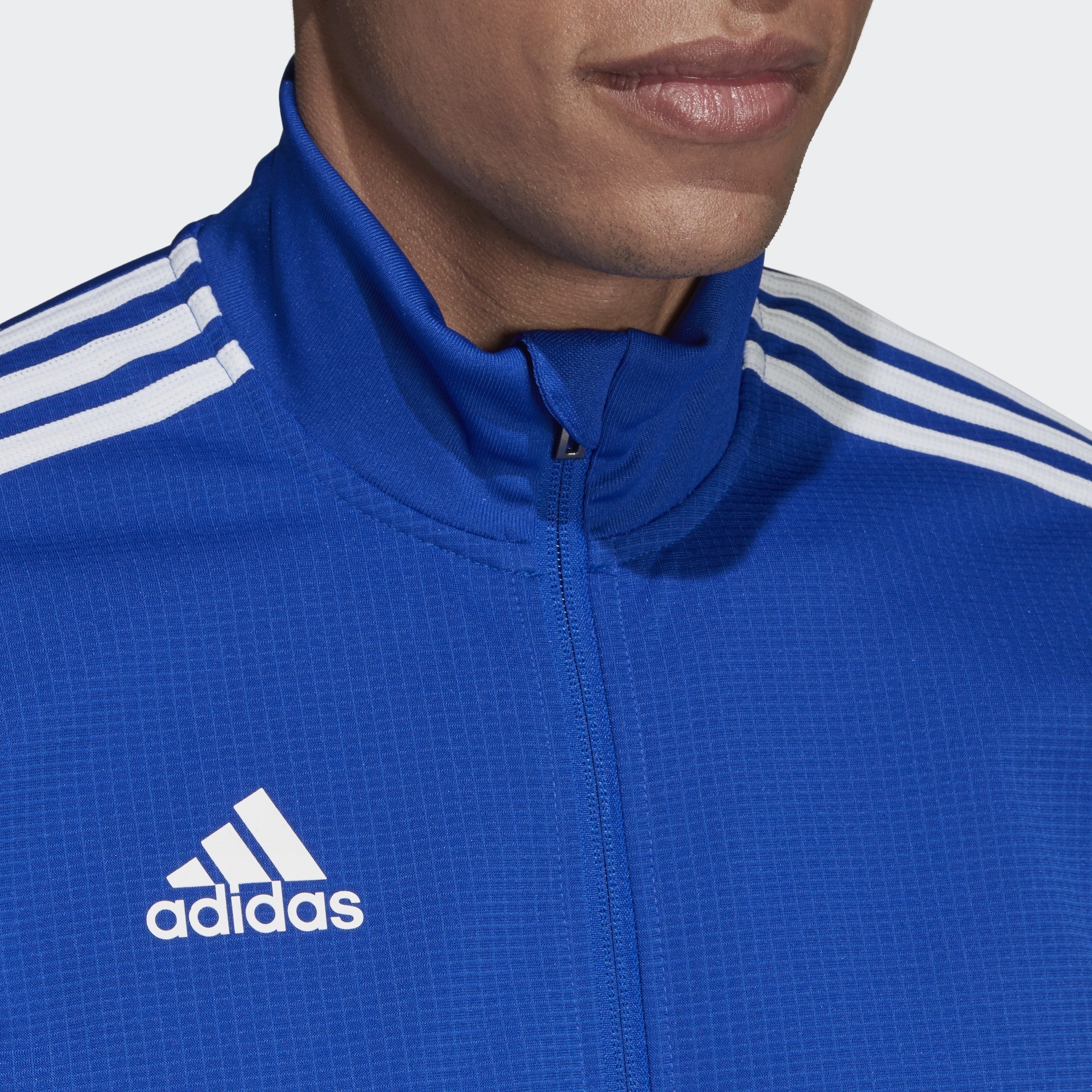 Men's Tiro 19 Training Jacket - Bold Blue/Dark Blue/White - DT5271-ADIDAS by Adidas | Available at Niky's Sports