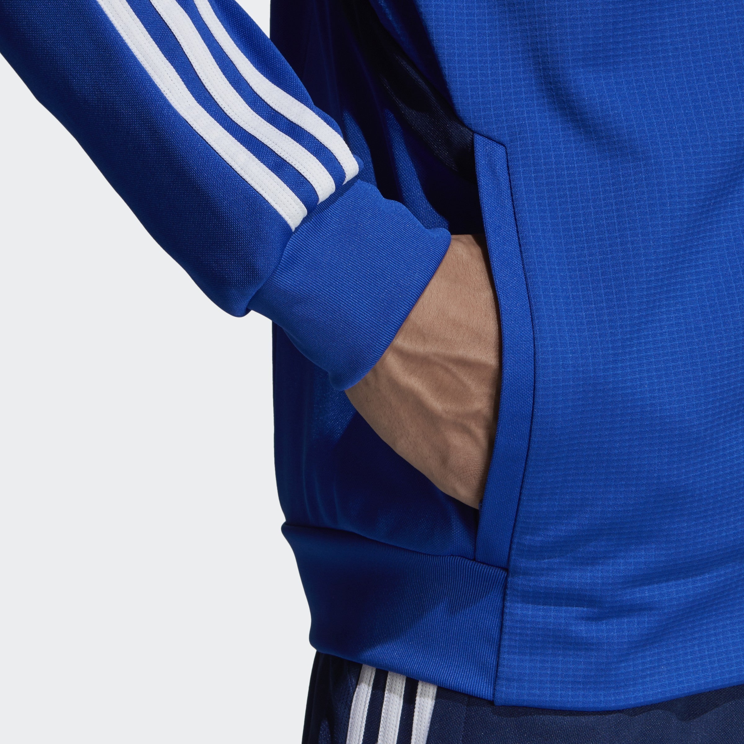 Men's Tiro 19 Training Jacket - Bold Blue/Dark Blue/White - DT5271-ADIDAS by Adidas | Available at Niky's Sports