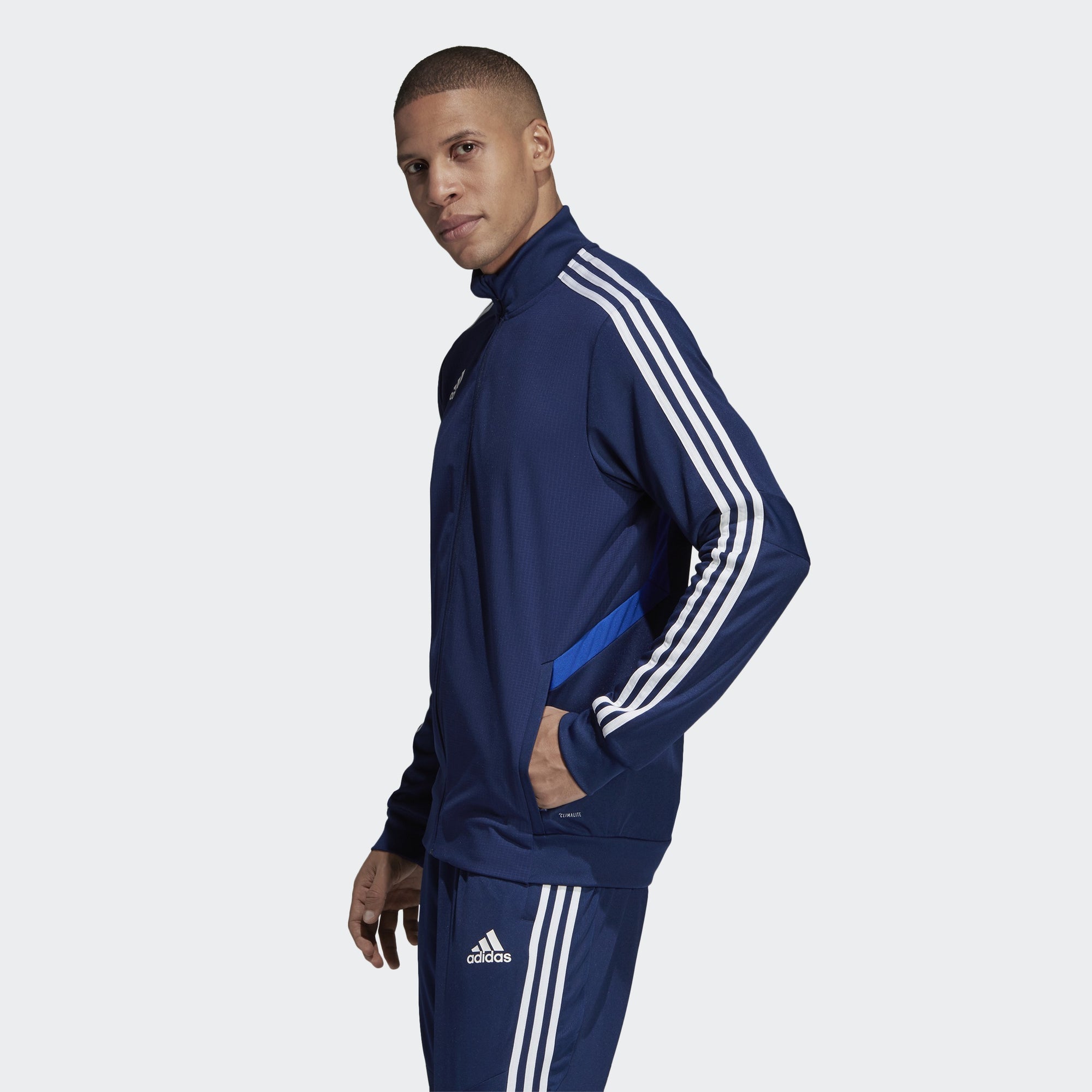 Men's Tiro 19 Training Jacket - Blue/Bold Blue/White