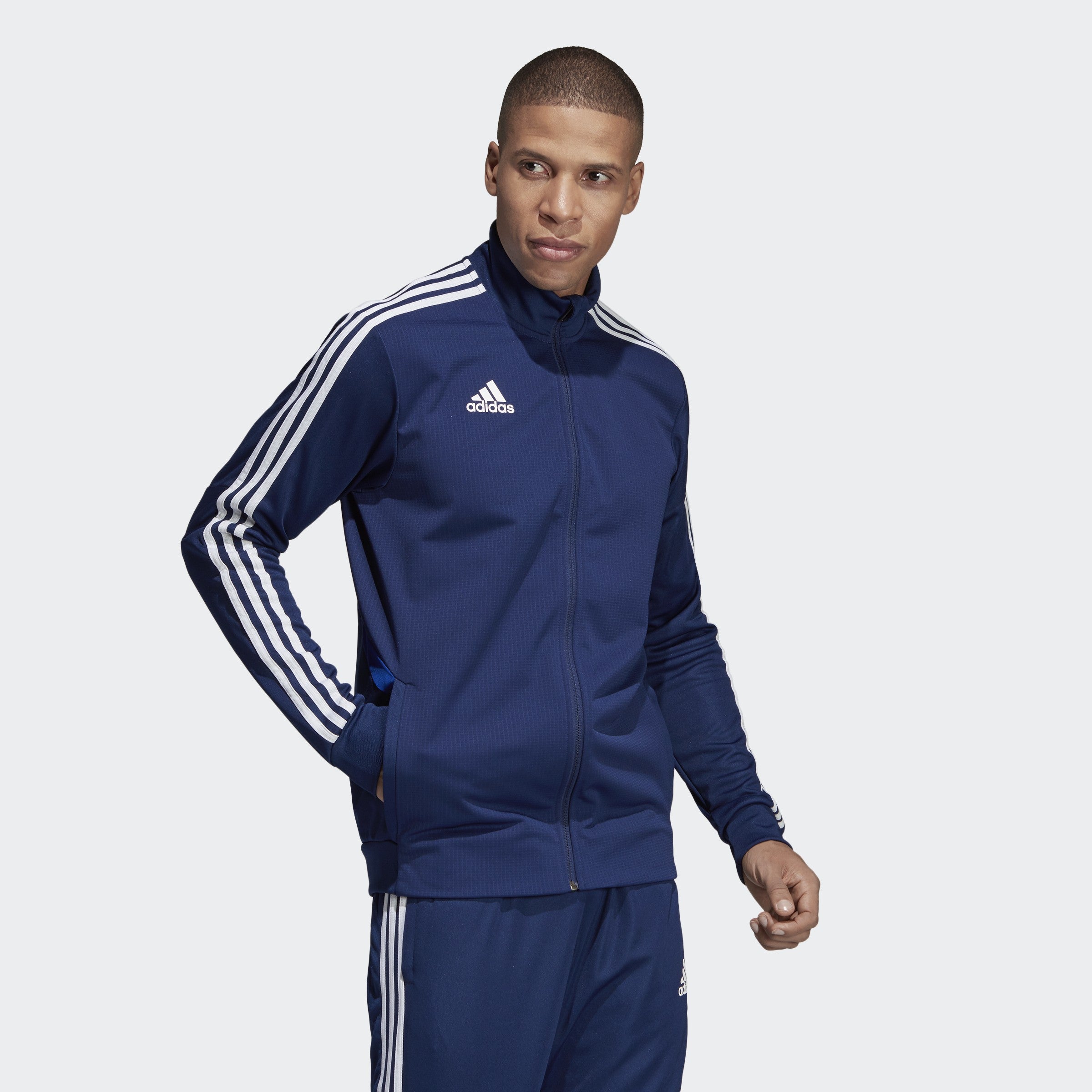 Men's Tiro 19 Training Jacket - Blue/Bold Blue/White