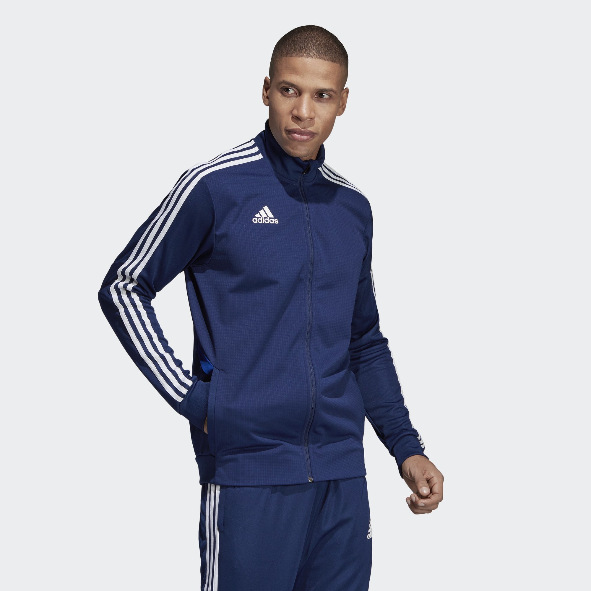 Men's Tiro 19 Training Jacket - Blue/Bold Blue/White