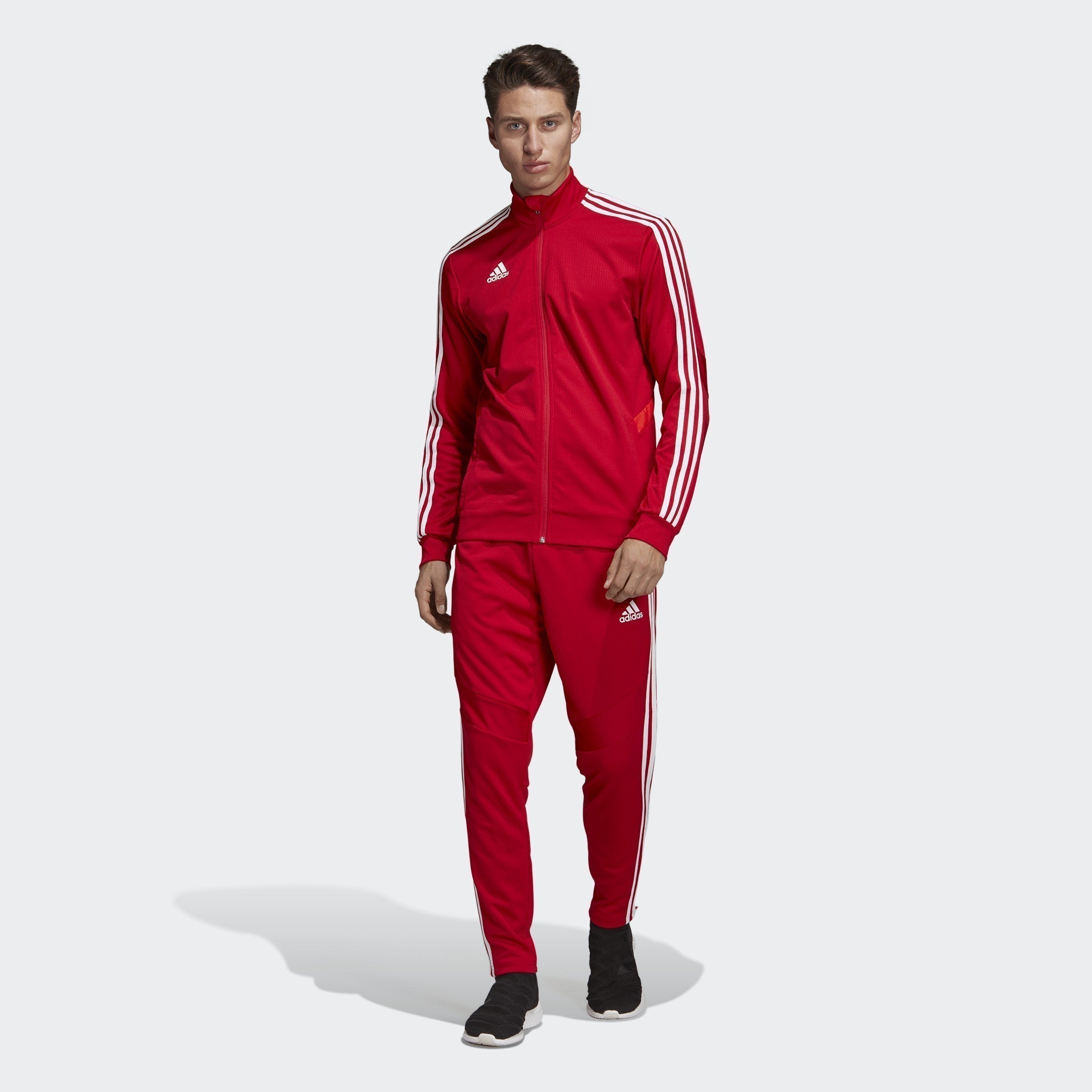 Men's Tiro 19 Training Jacket - Power Red/White - D95953-ADIDAS by Adidas | Available at Niky's Sports