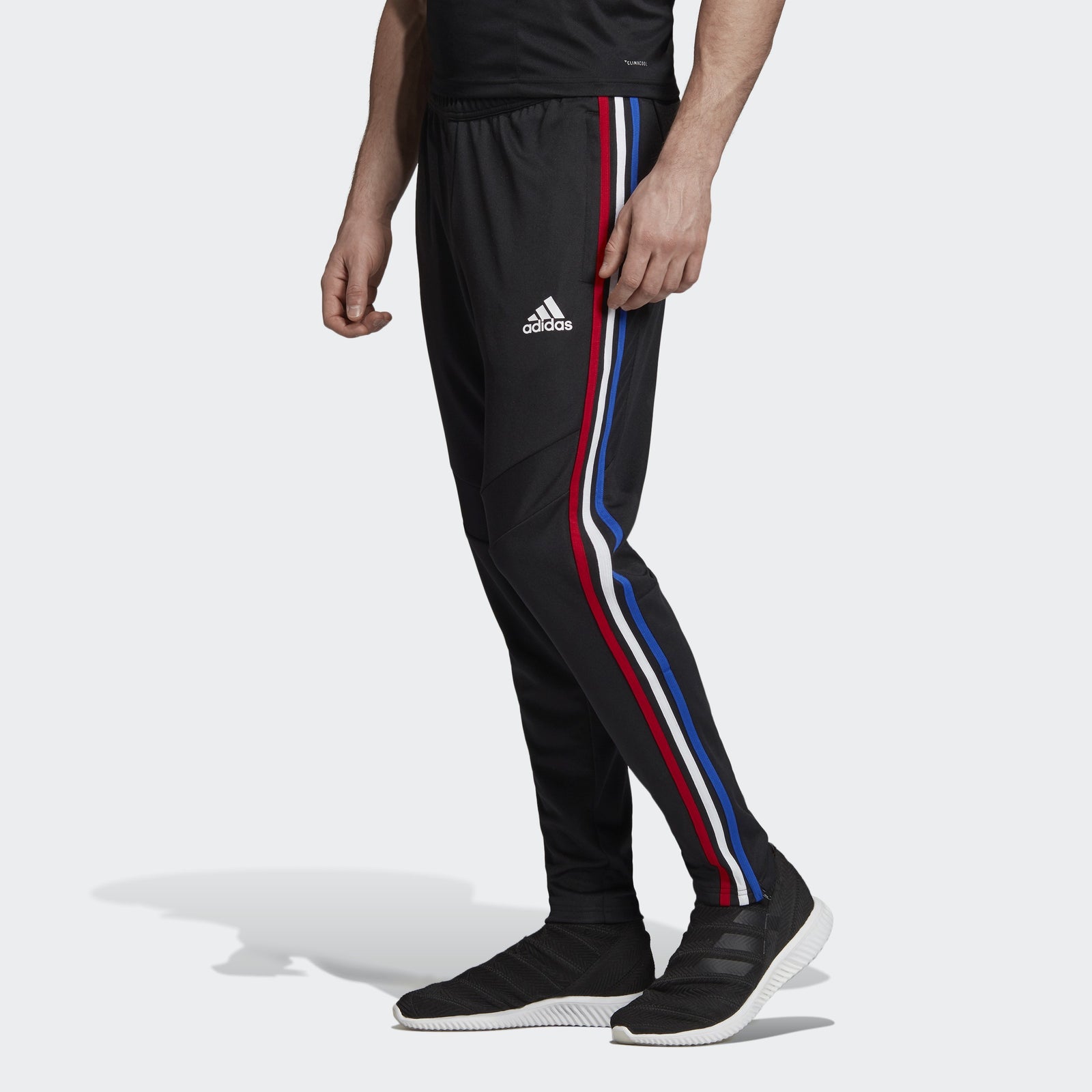 Men s Tiro 19 Training Pants Black Power Red White Bold Blue