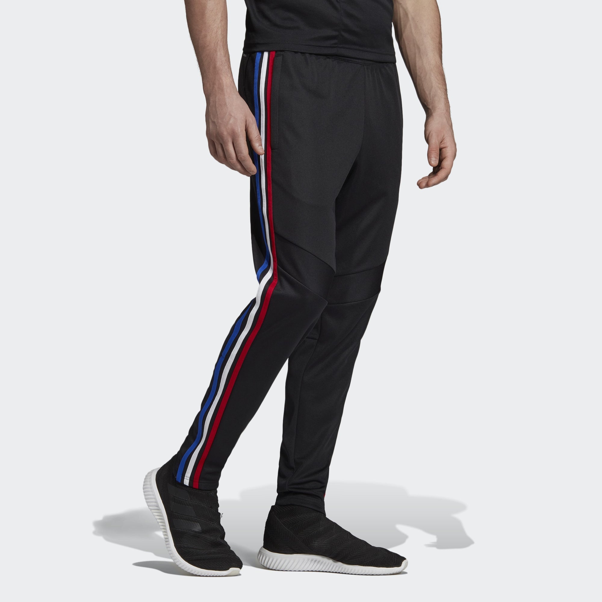 Men's Tiro 19 Training Pants - Black/Power Red/White/Bold Blue - FK9656-ADIDAS by Adidas | Available at Niky's Sports