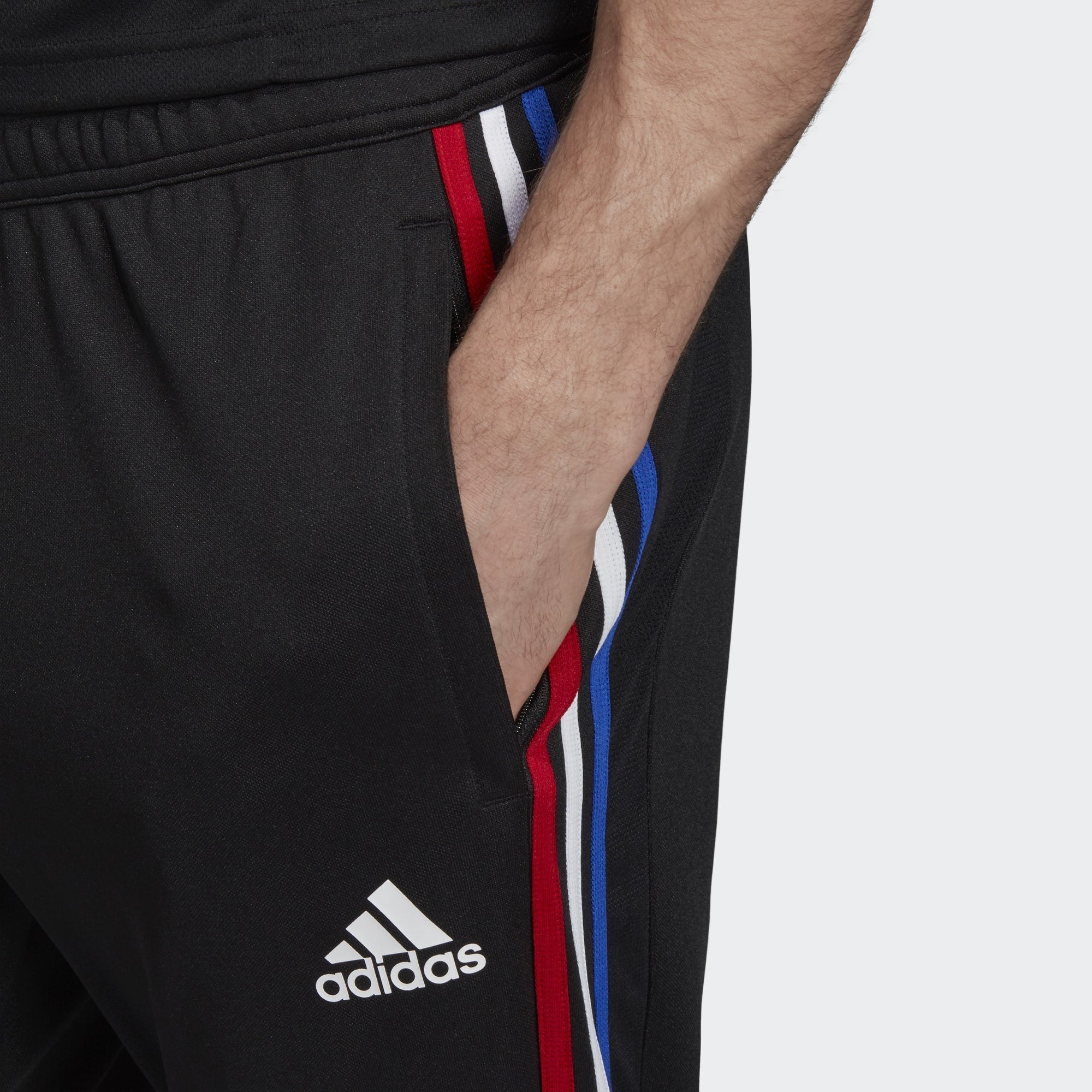 Men's Tiro 19 Training Pants - Black/Power Red/White/Bold Blue - FK9656-ADIDAS by Adidas | Available at Niky's Sports