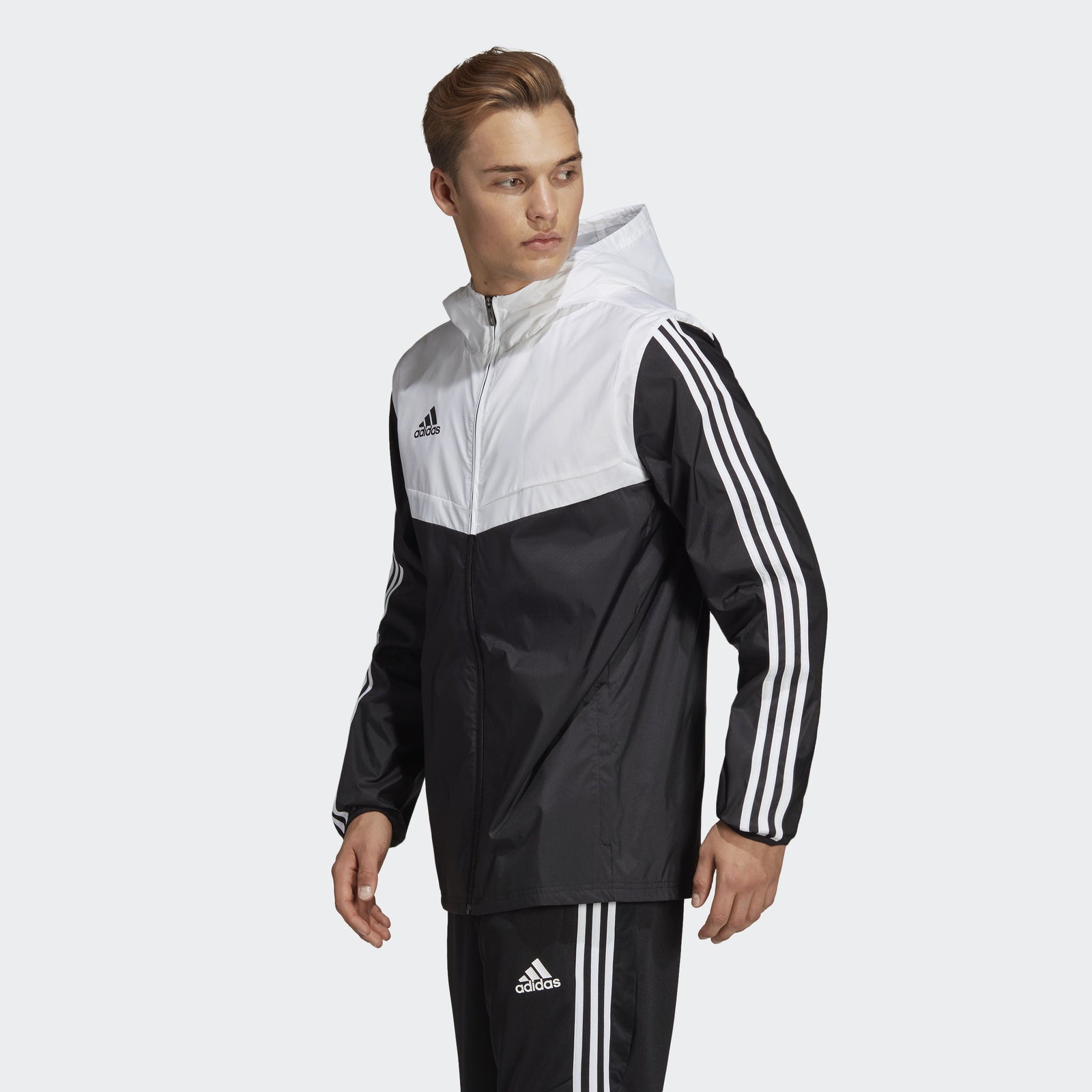 Men's AFS Tiro Windbreaker - Black/White - DY0096-ADIDAS by Adidas | Available at Niky's Sports