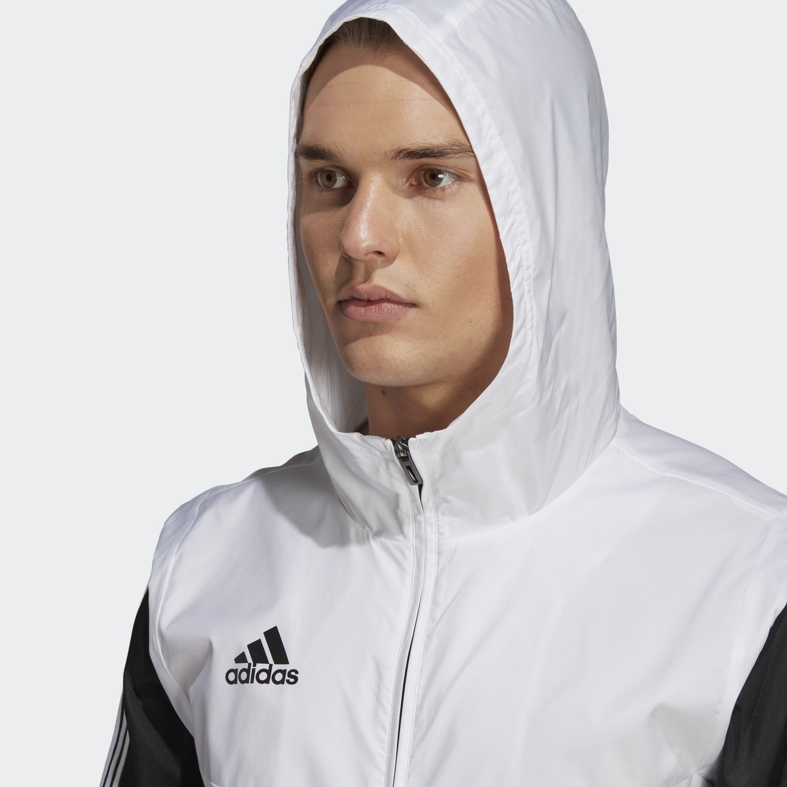 Men's AFS Tiro Windbreaker - Black/White - DY0096-ADIDAS by Adidas | Available at Niky's Sports