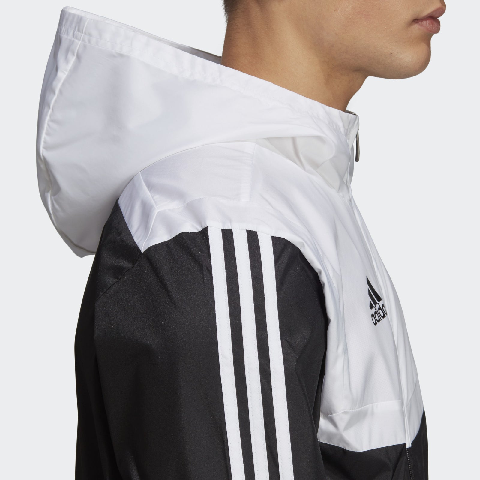 Men's AFS Tiro Windbreaker - Black/White - DY0096-ADIDAS by Adidas | Available at Niky's Sports