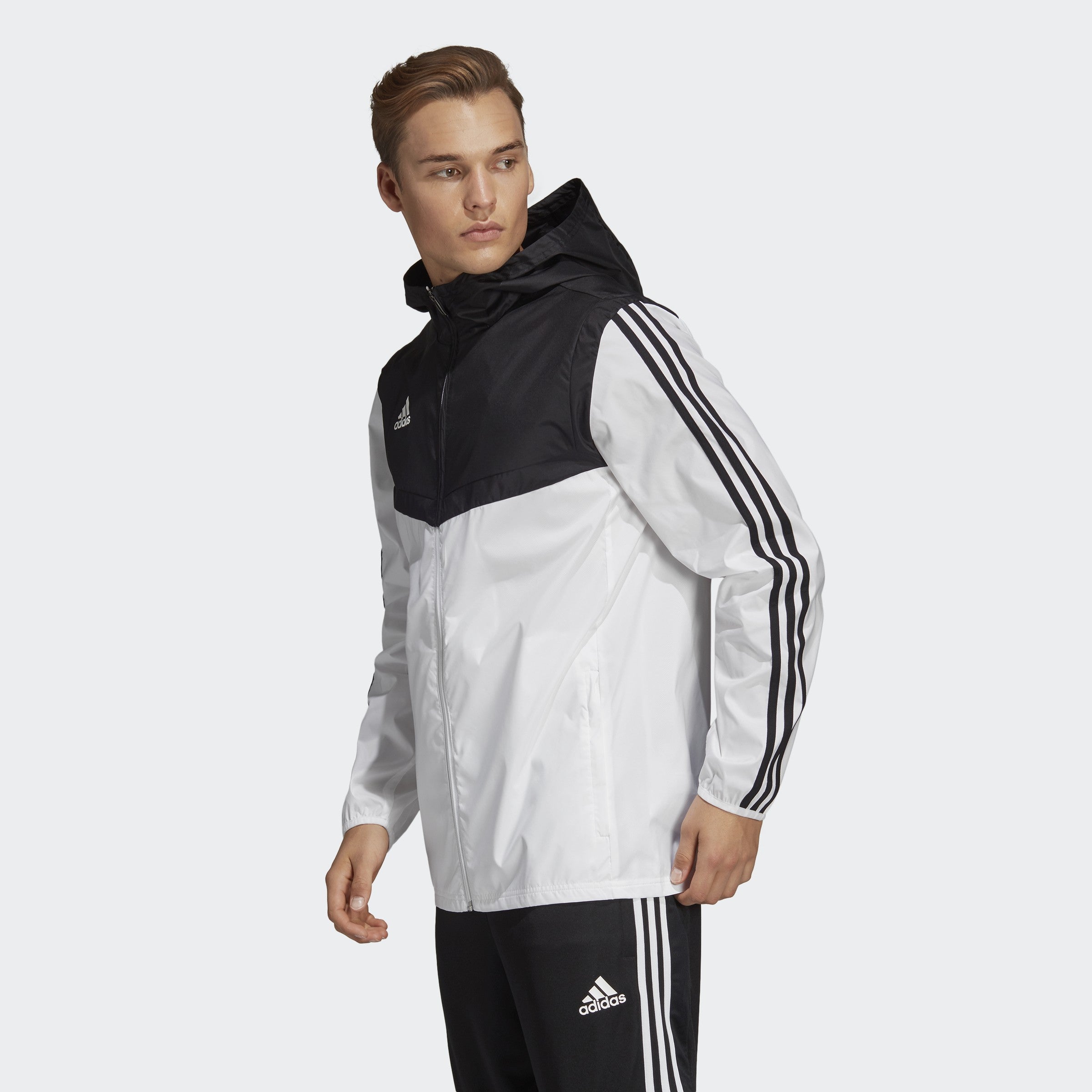 TIRO Men's AFC Tiro Windbreaker - White/Black