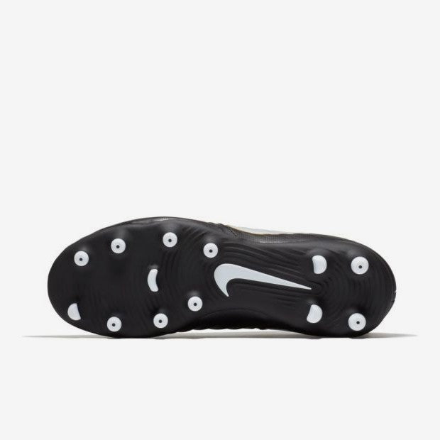 Kid's Tiempo Rio IV FG Soccer Cleats - Black/White/Metallic Gold - 897731-002-NIKE by Nike | Available at Niky's Sports