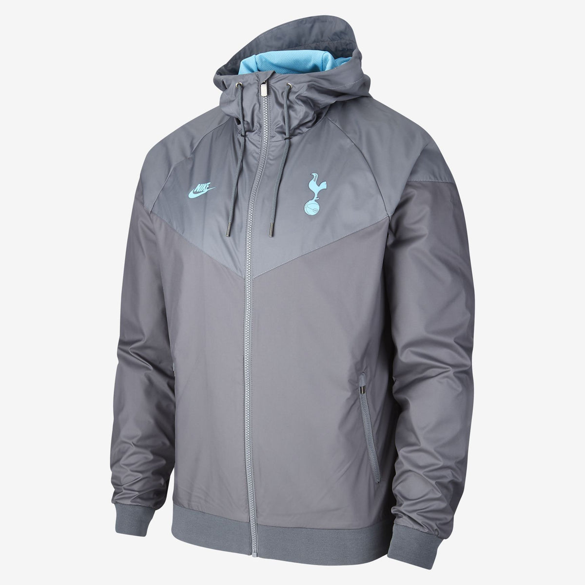 Men&#39;s Tottenham Hotspur Windrunner Jacket-Dark Grey/Flint Grey/Dark Grey/Blue Fury - CI1323-025-NIKE by Nike | Available at Niky&#39;s Sports