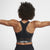 Women's Pro Hypercool Cropped Training Tank - Black/ Heather/ White - 889627-011-NIKE by Nike | Available at Niky's Sports