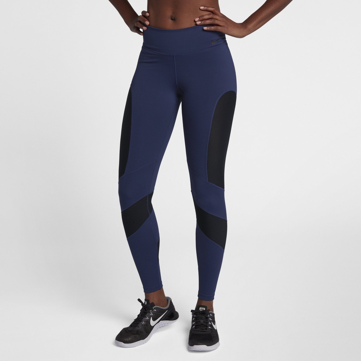 Women's Power Tights - Binary Blue/ Black