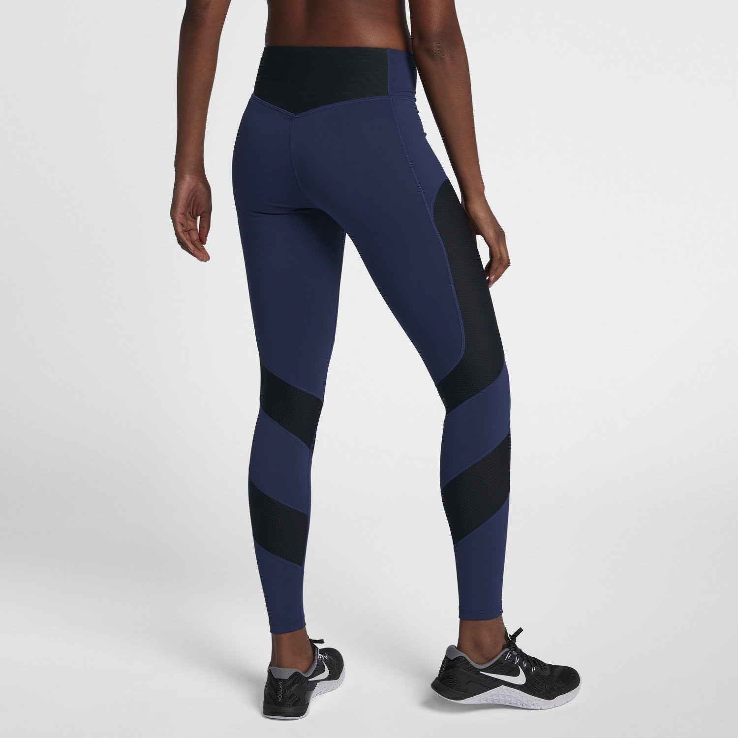 Women s Power Training Tights Binary Blue Black