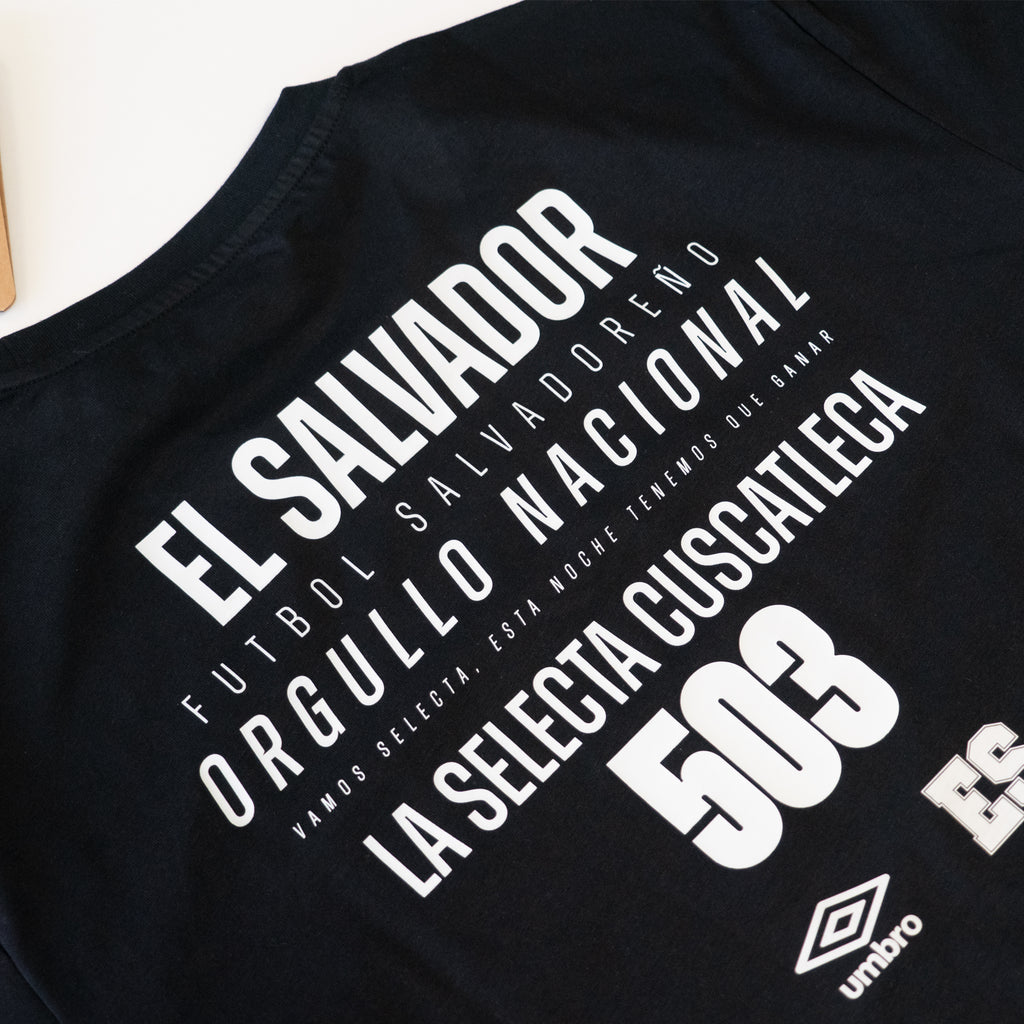 Umbro Men's El Salvador La Selecta Graphic Tee Black - UUM1ESTS52202-UAU-UMBRO by Umbro | Available at Niky's Sports