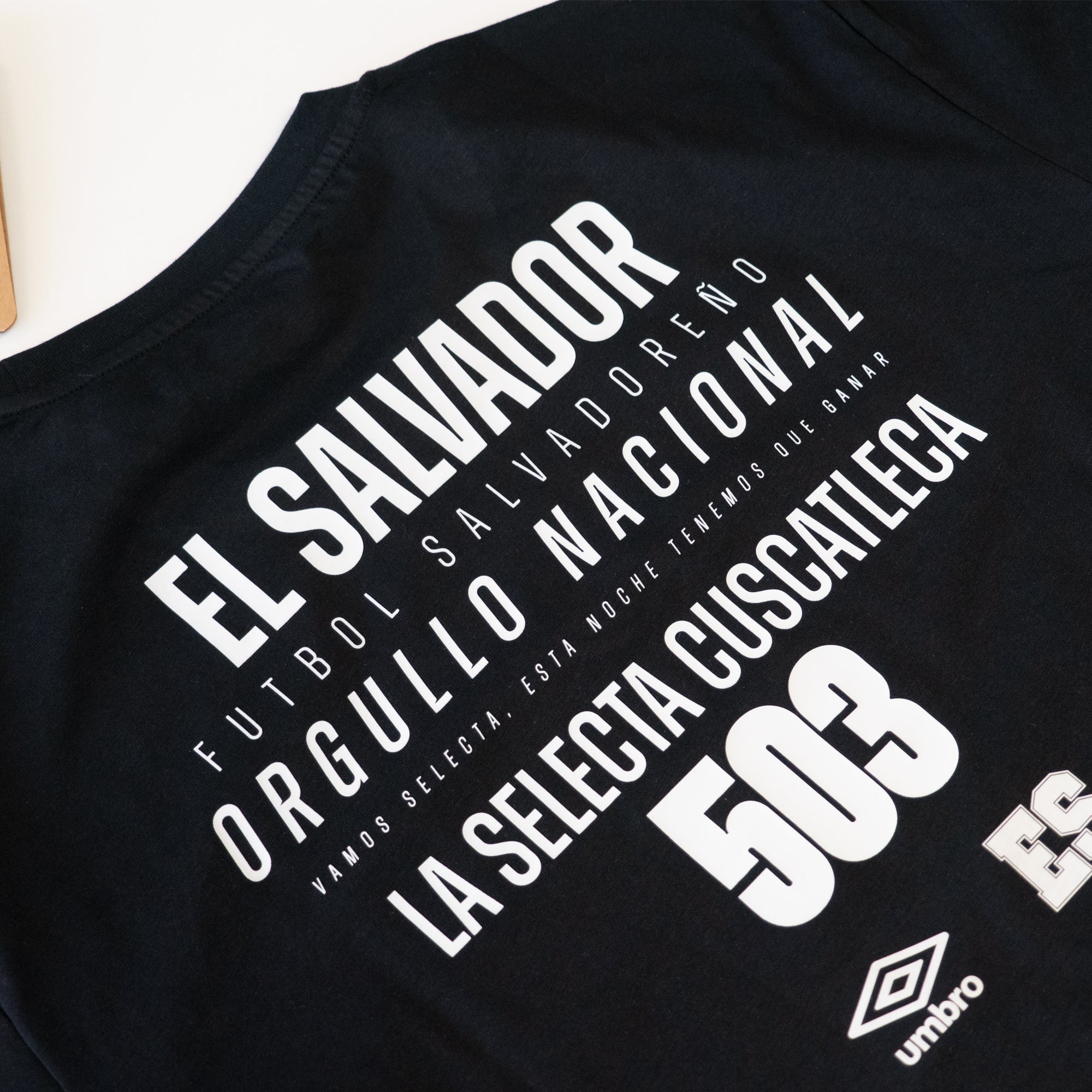Umbro Men's El Salvador La Selecta Graphic Tee Black - UUM1ESTS52202-UAU-UMBRO by Umbro | Available at Niky's Sports