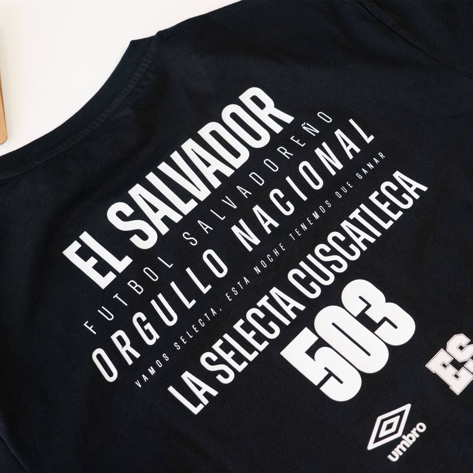 Umbro Men's El Salvador La Selecta Graphic Tee Black - UUM1ESTS52202-UAU-UMBRO by Umbro | Available at Niky's Sports