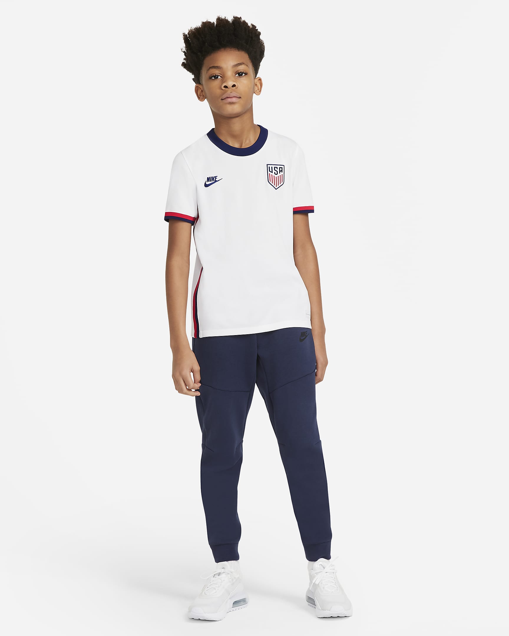 Youth USA Home Jersey 2021 - CD1060-100-NIKE by Nike | Available at Niky's Sports