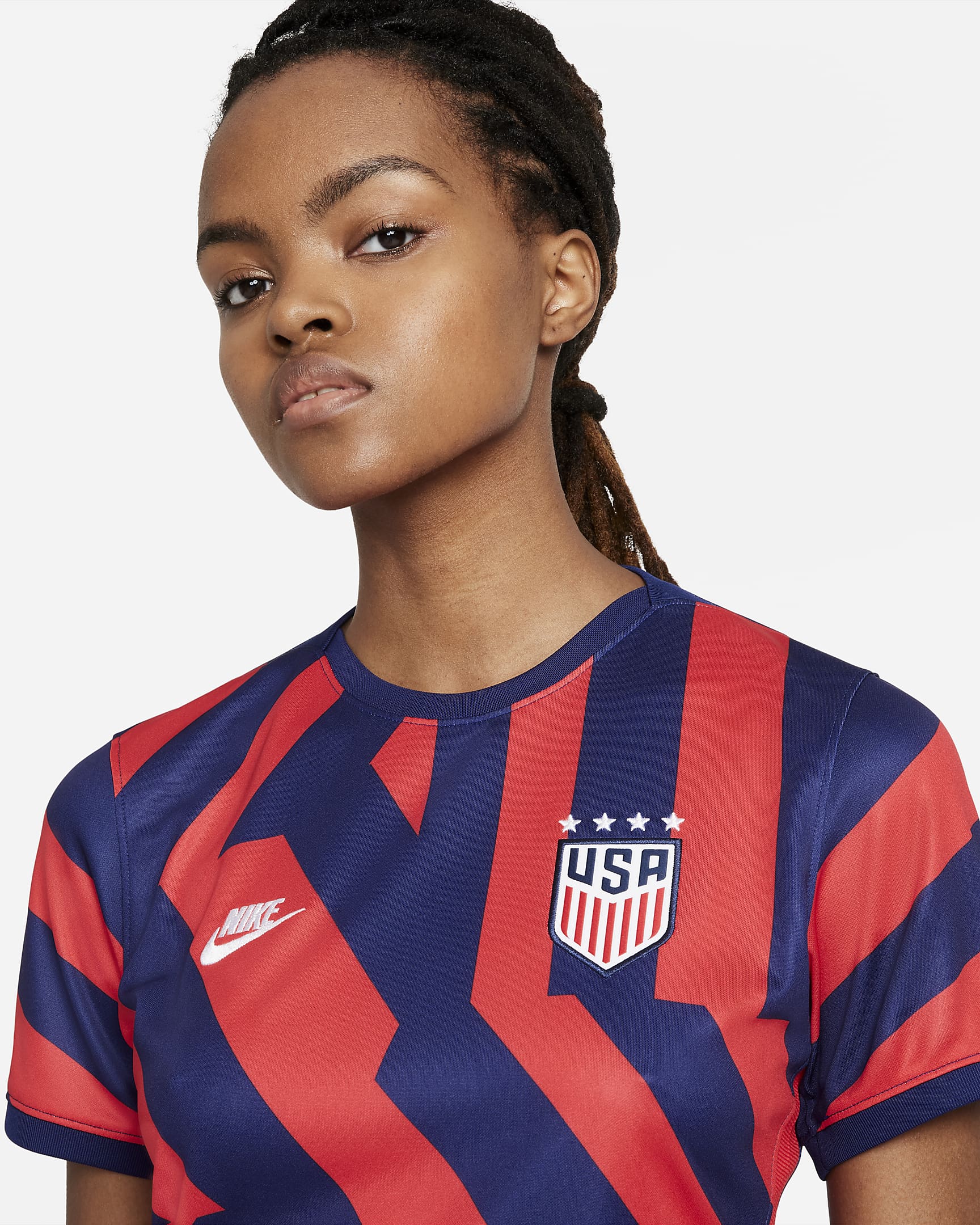 Women's USA Away 4-Star Jersey 2021 - CZ4317-422-NIKE by Nike | Available at Niky's Sports