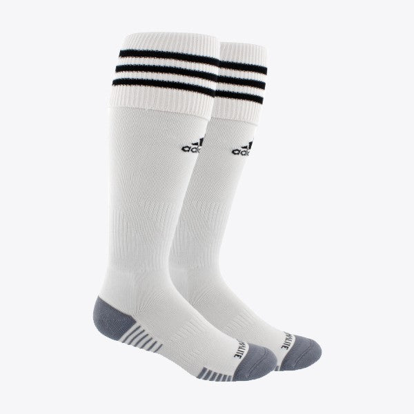 Copa Zone Cushion III Socks Small - White/Black - 5143278B-ADIDAS by Adidas | Available at Niky&#39;s Sports