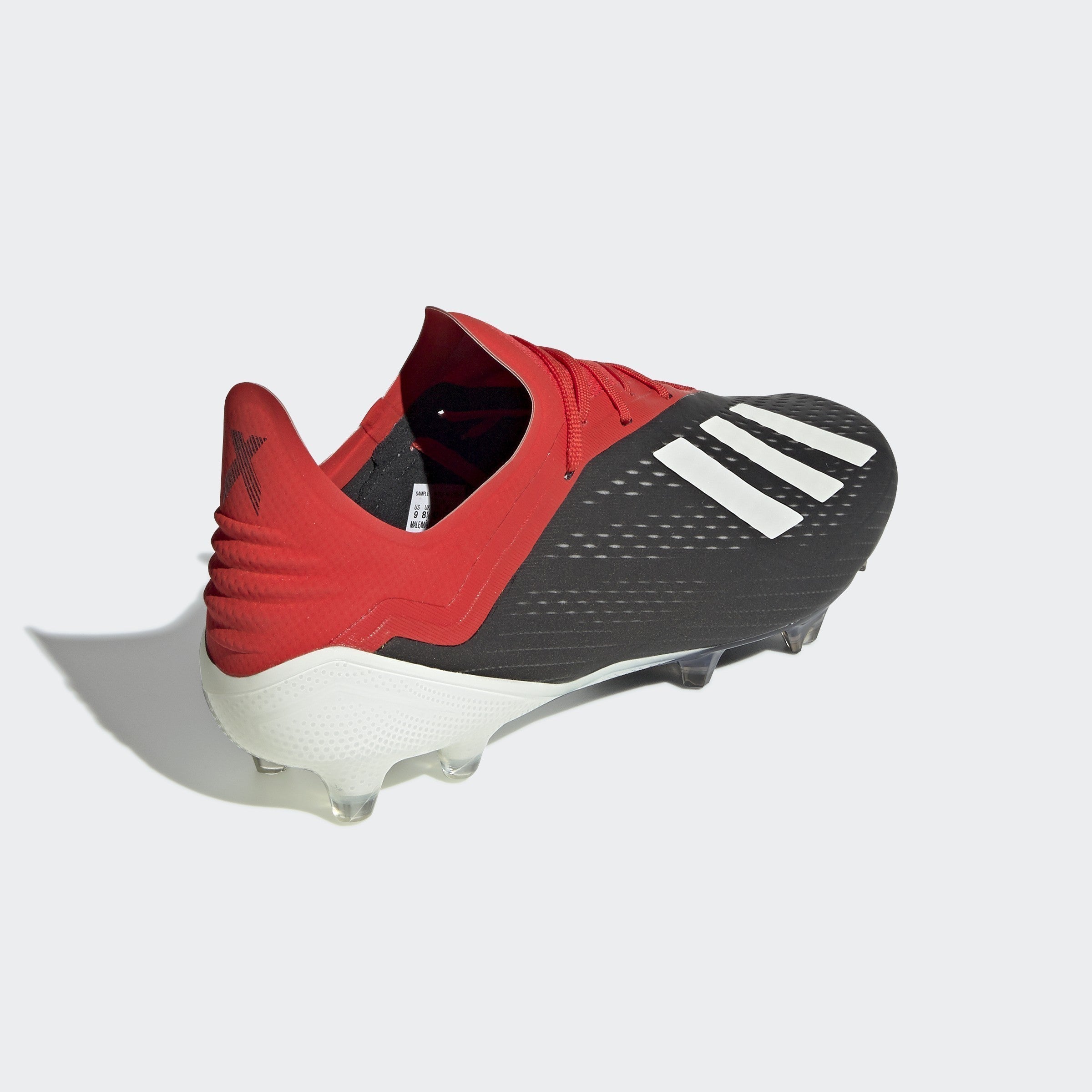 Men's X FG Soccer Cleats Black/Cloud White/Red - Main Image